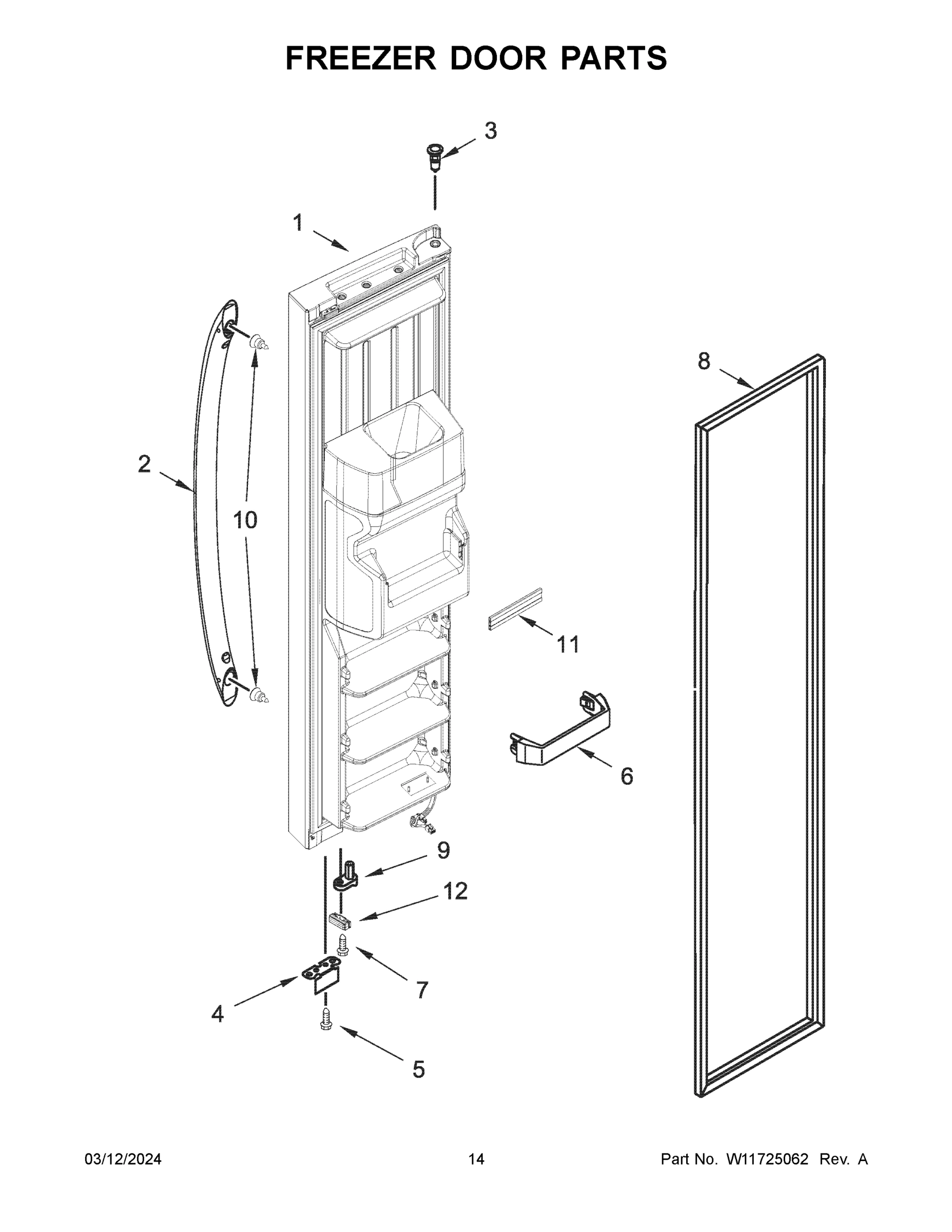 08 - FREEZER DOOR PARTS