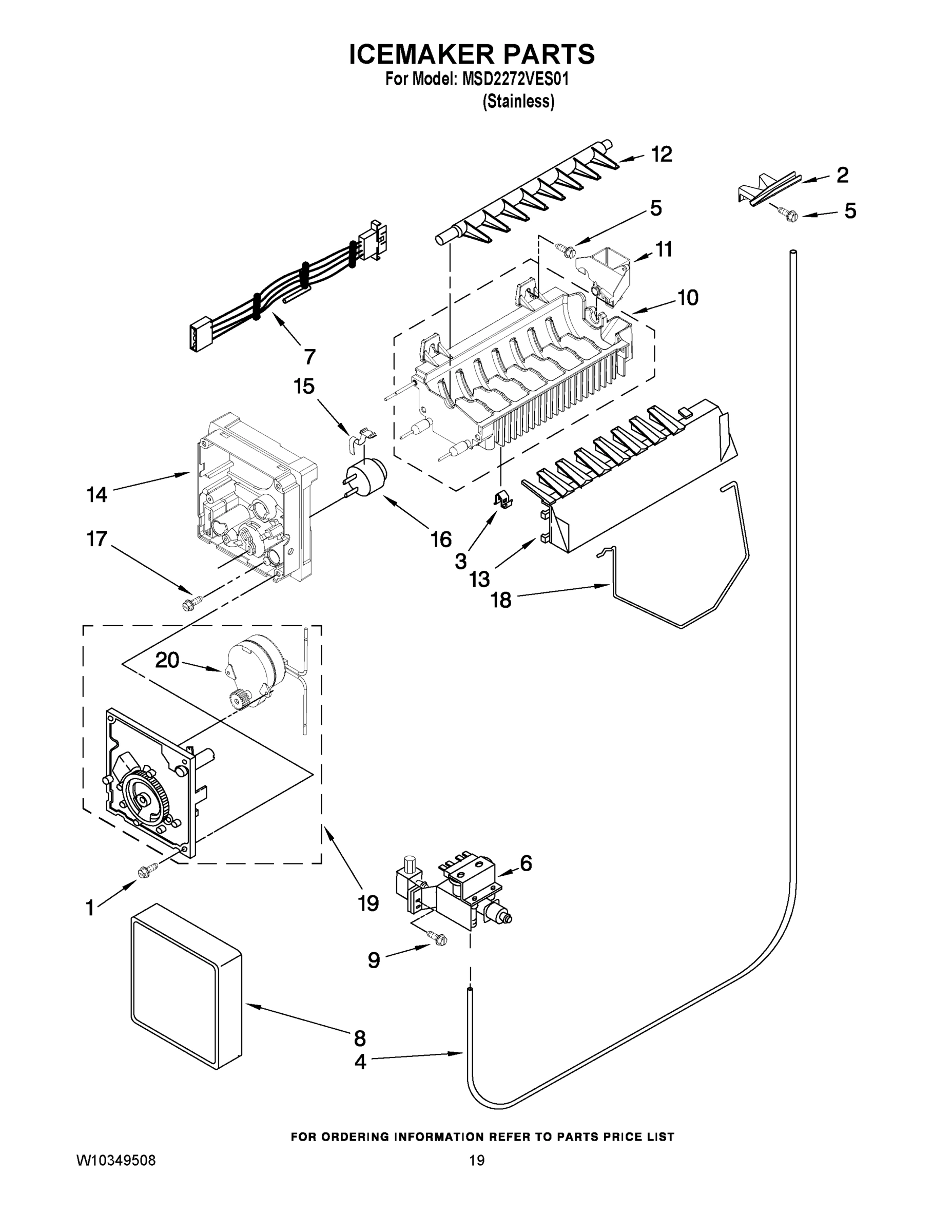 12 - ICEMAKER PARTS