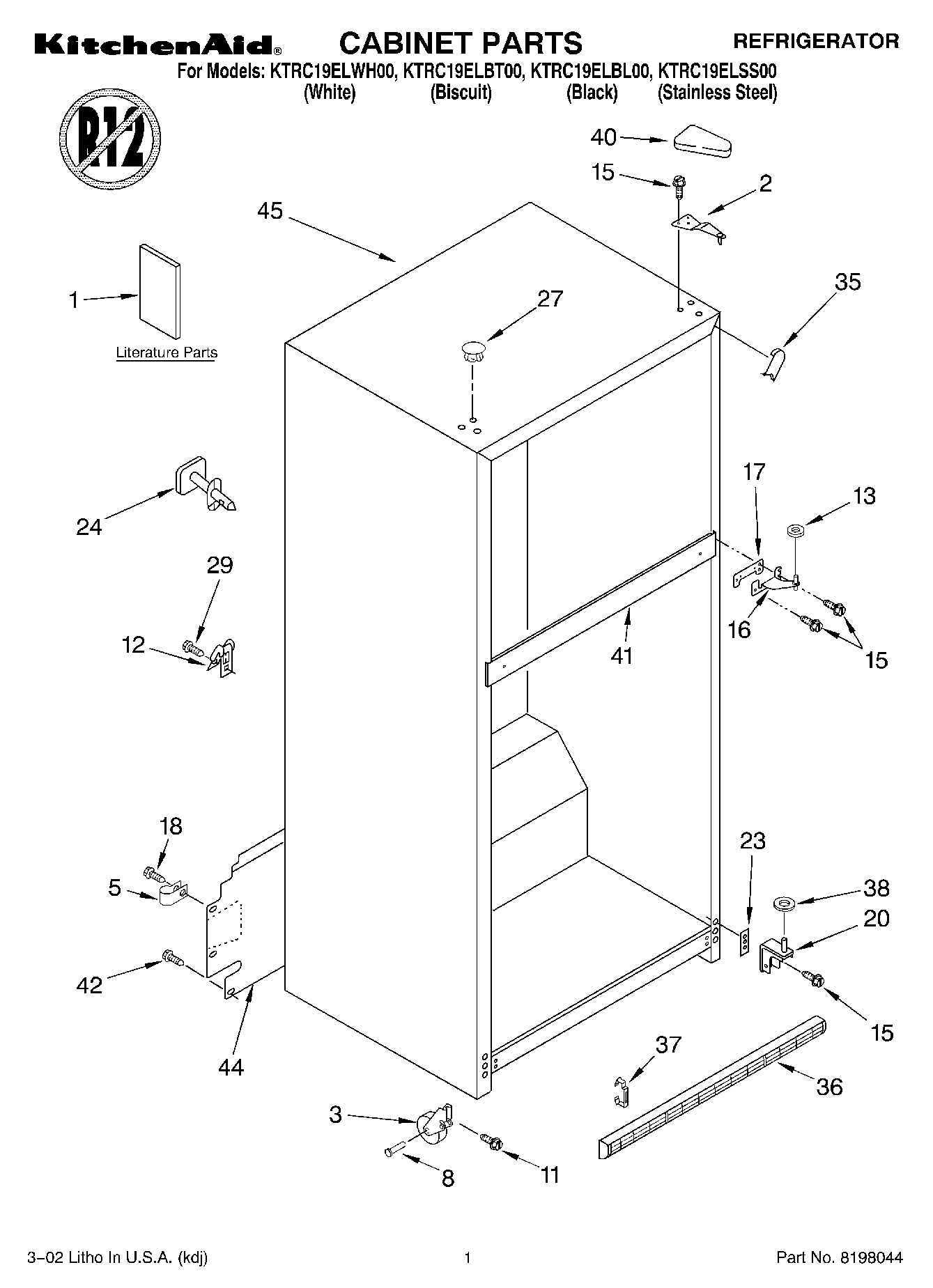 01 - CABINET, LITERATURE