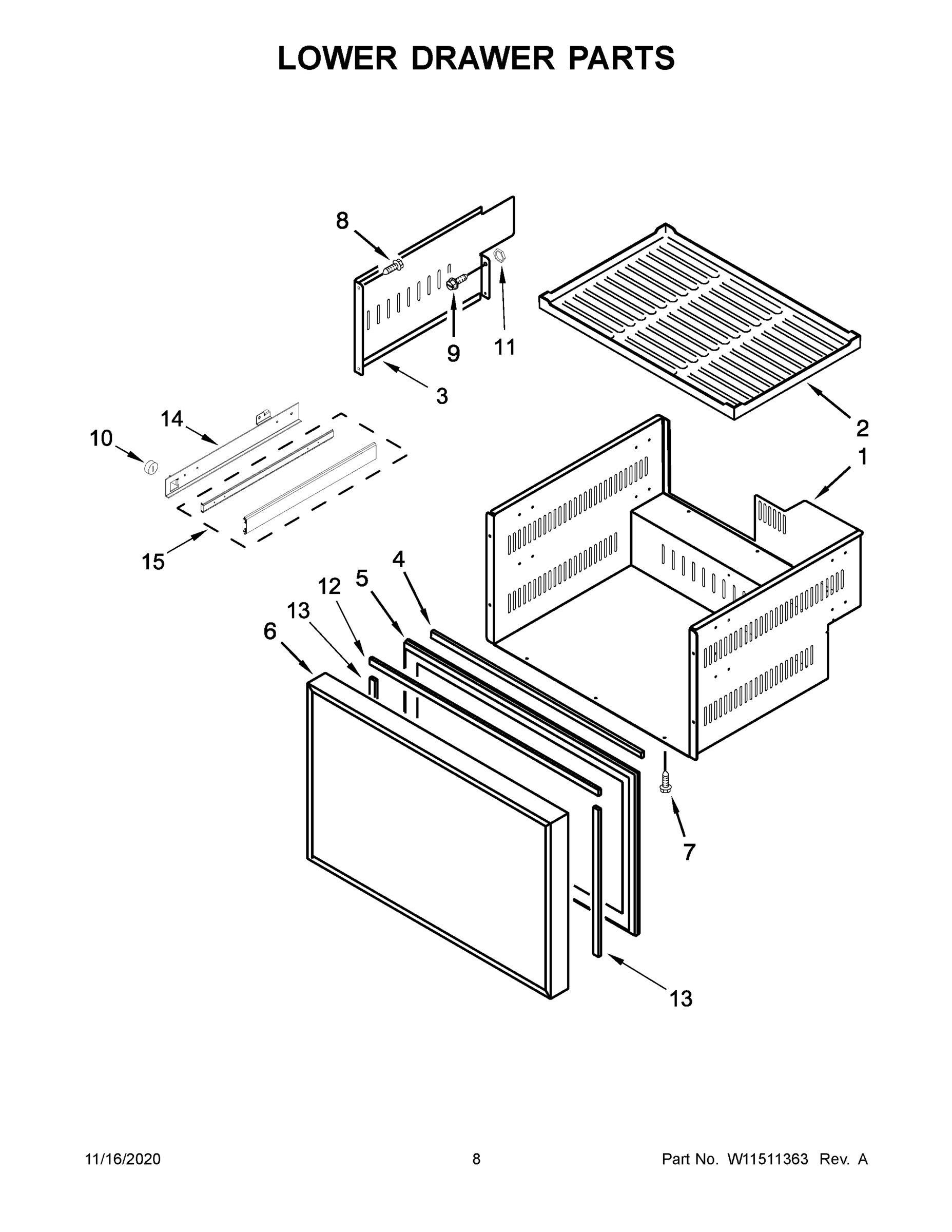 05 - LOWER DRAWER PARTS