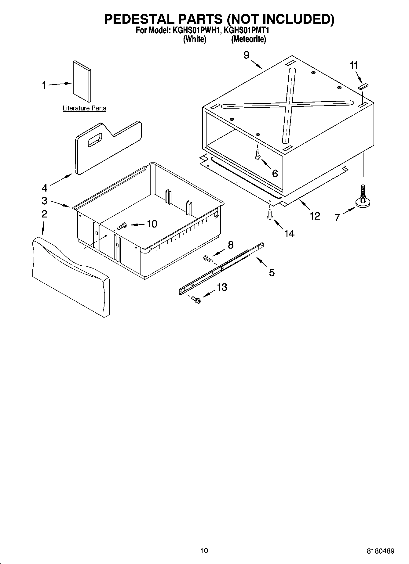 06 - PEDESTAL PARTS (NOT INCLUDED), OPTIONAL PARTS (NOT INCLUDED)