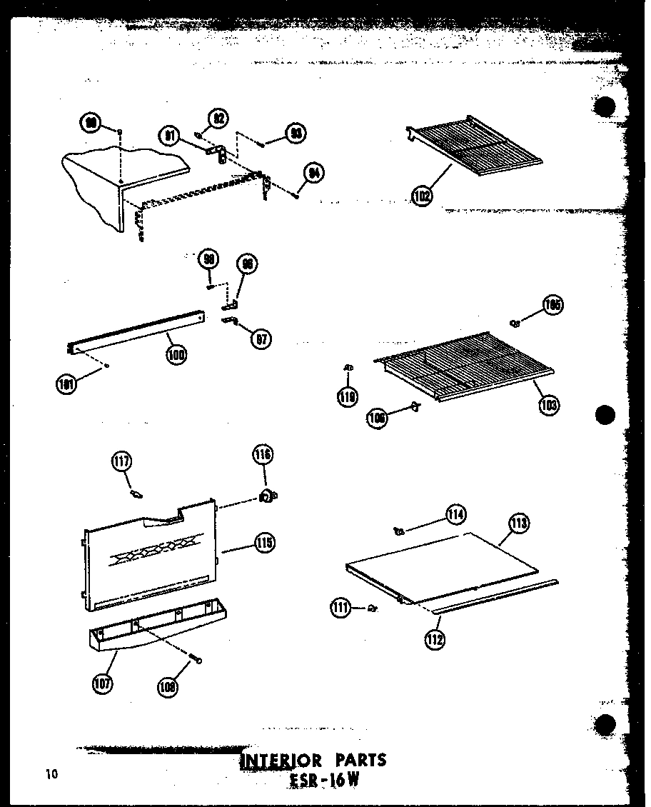 03 - INTERIOR PARTS ESR-16W