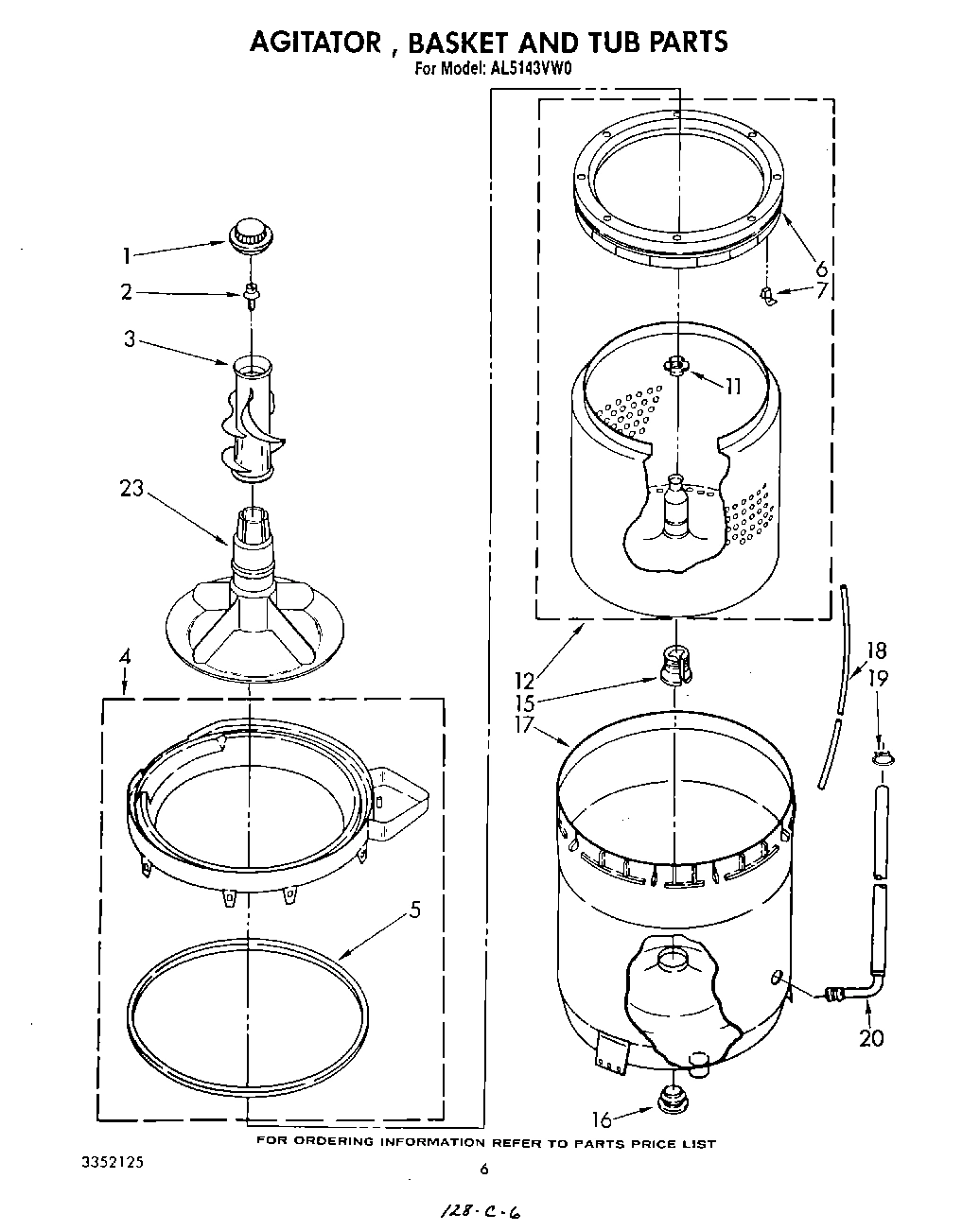 04 - AGITATOR, BASKET AND TUB