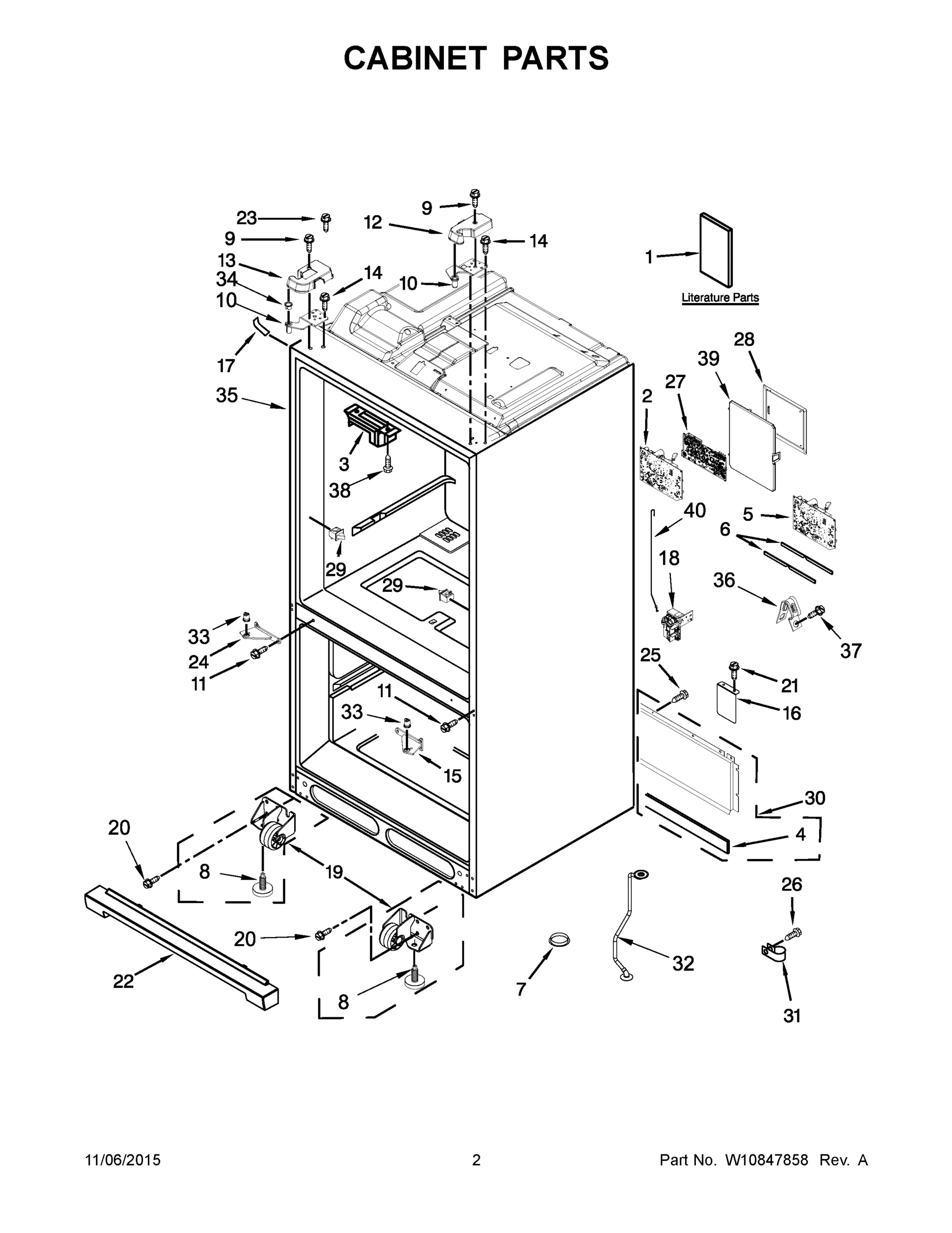 02 - CABINET PARTS