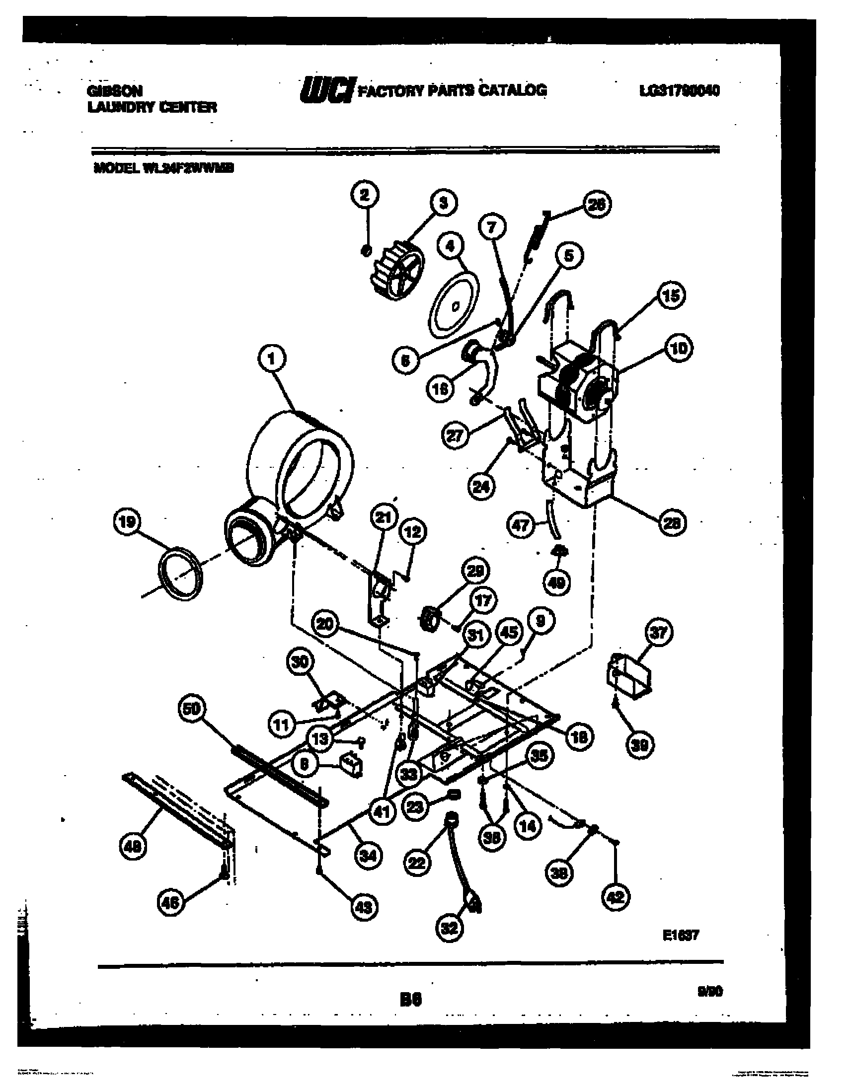 04 - BLOWER, IDLER ARM CLUTCH AND MOTOR