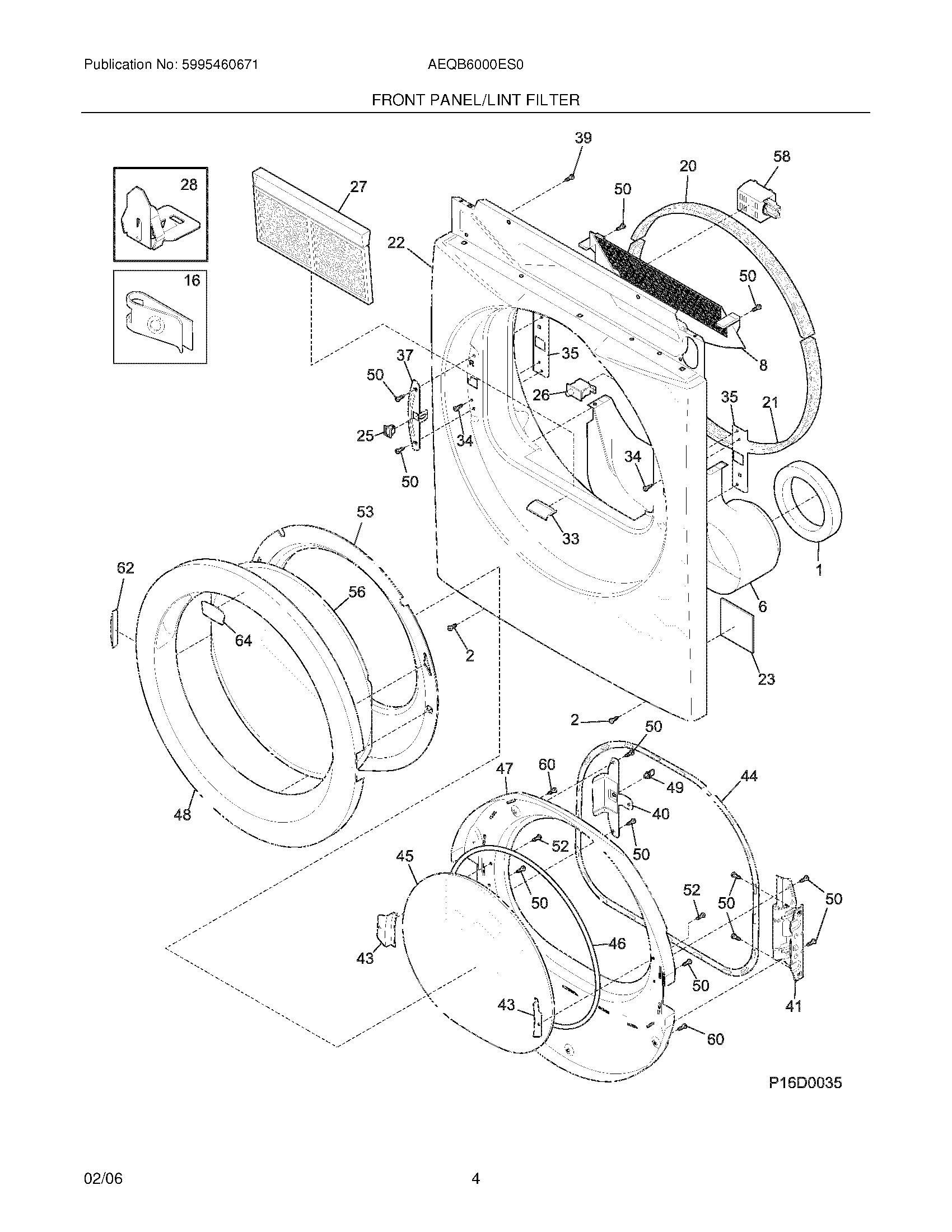 05 - FRONT PANEL/LINT FILTER