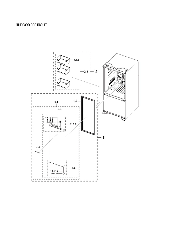 RIGHT REFRIGERATOR DOOR