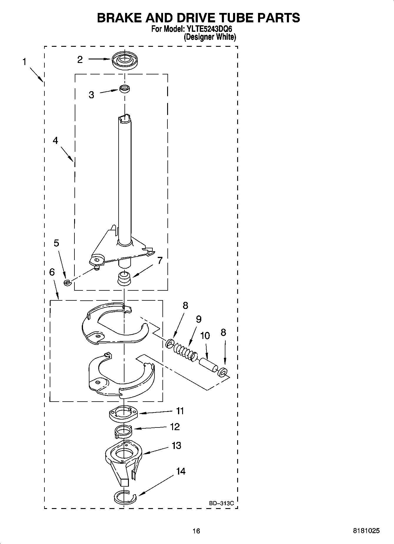 13 - BRAKE AND DRIVE TUBE PARTS