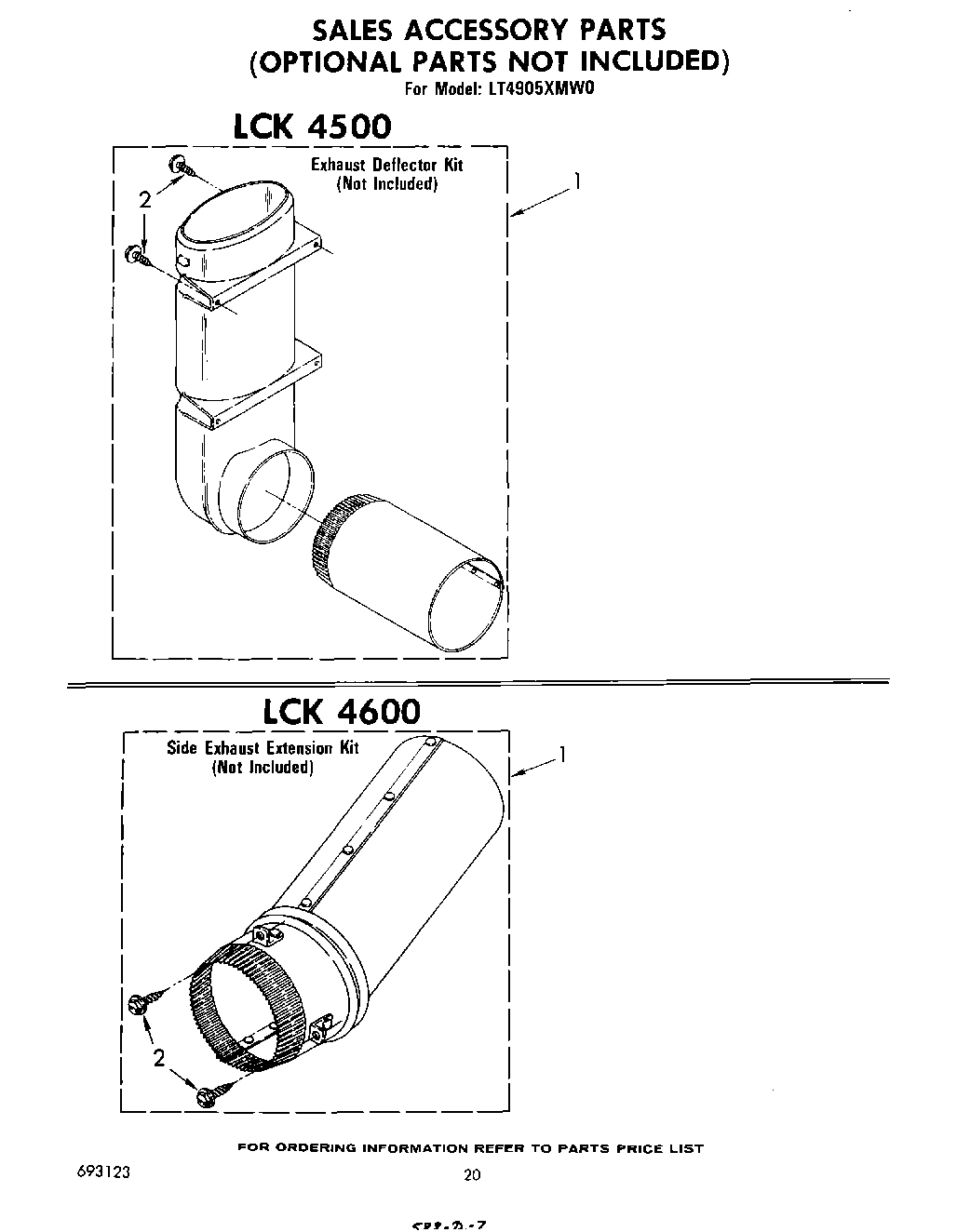 16 - EXHAUST DEFLECTOR KIT LCK4500 , S