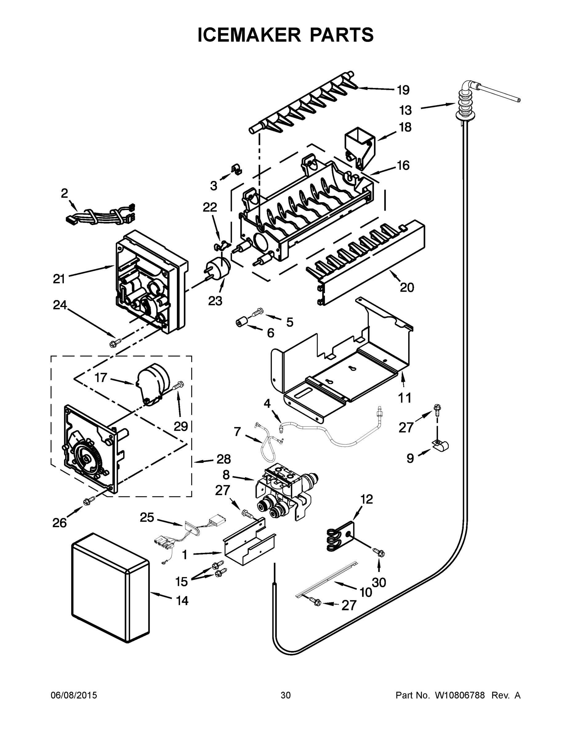 16 - ICEMAKER PARTS