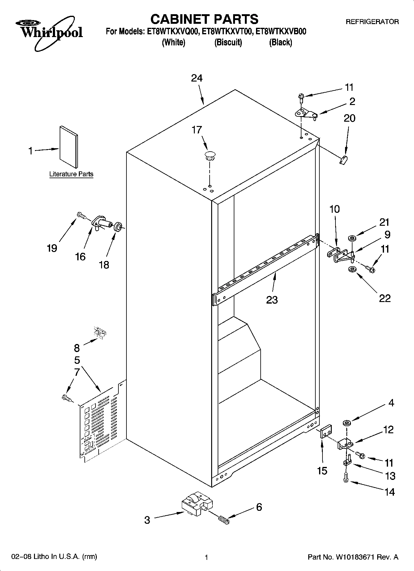 01 - CABINET PARTS