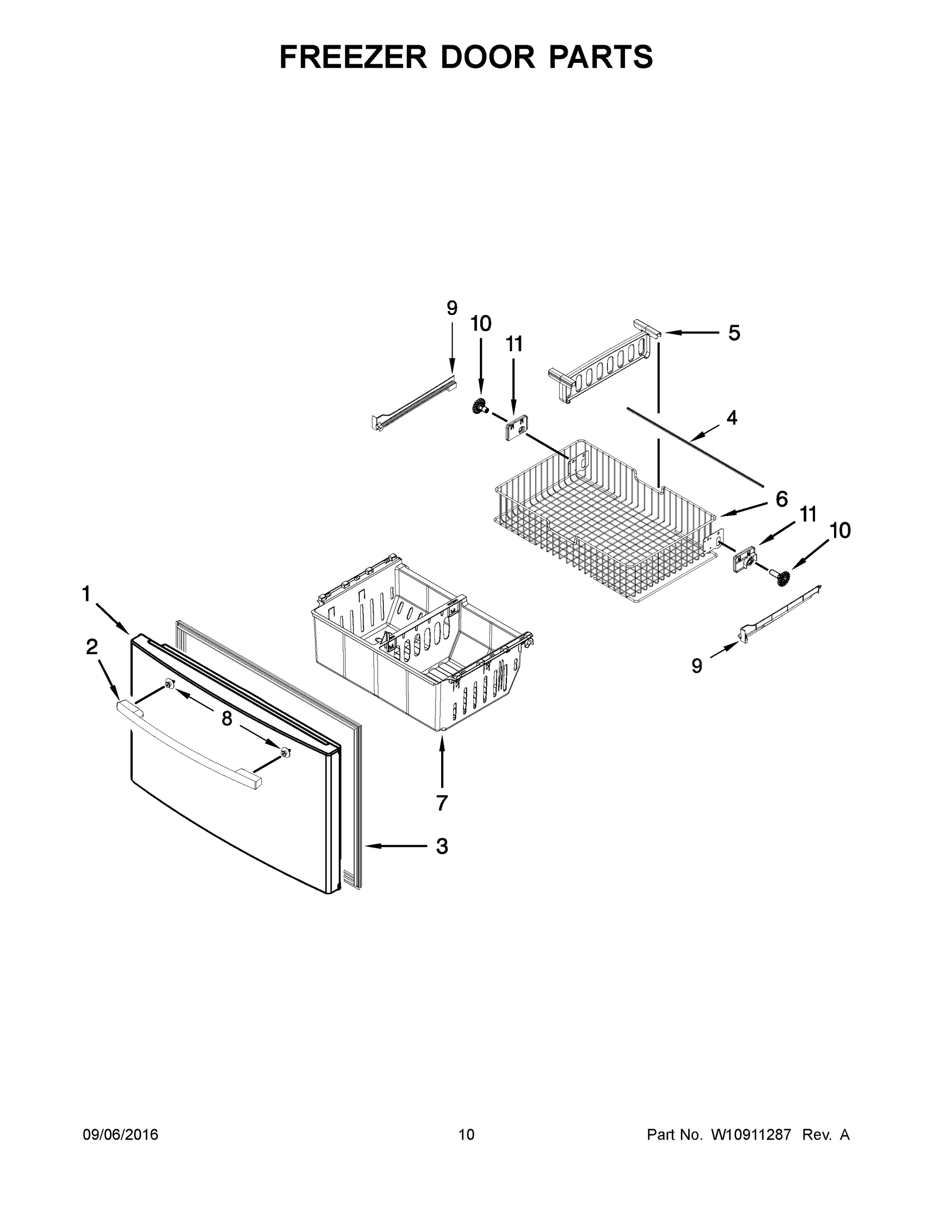 06 - FREEZER DOOR PARTS