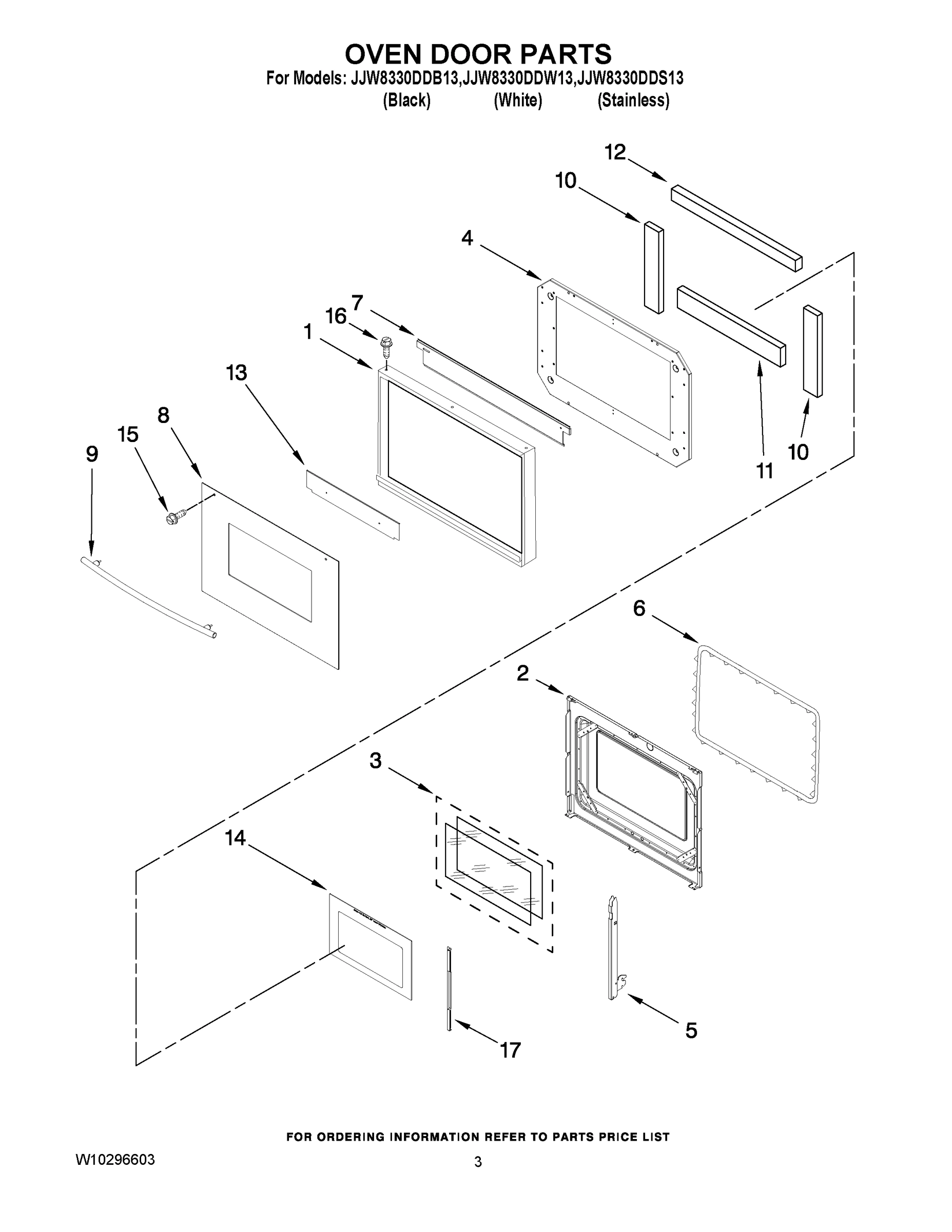 02 - OVEN DOOR PARTS