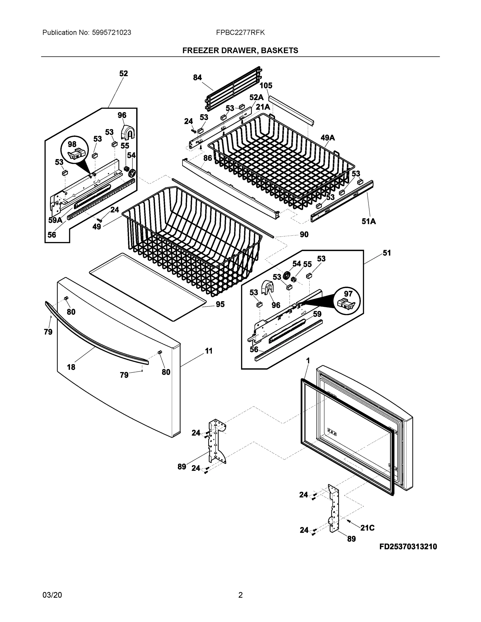 02 - FREEZER DRAWER, BASKETS