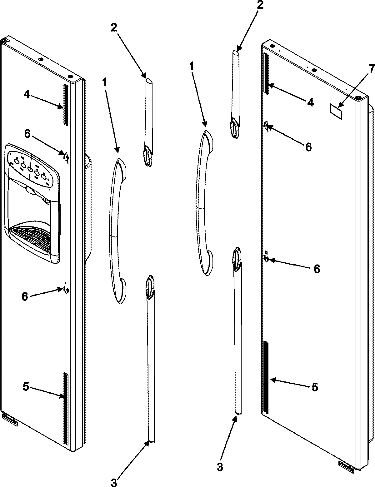 11 - HANDLES (GS2625GEKB/W)