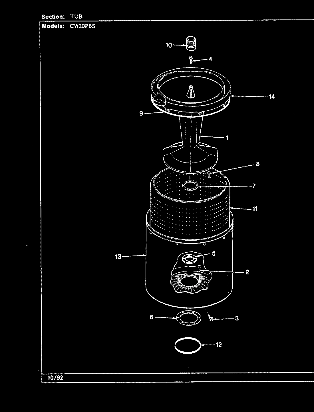 11 - TUB (CW20P8xS)(REV. A-E)