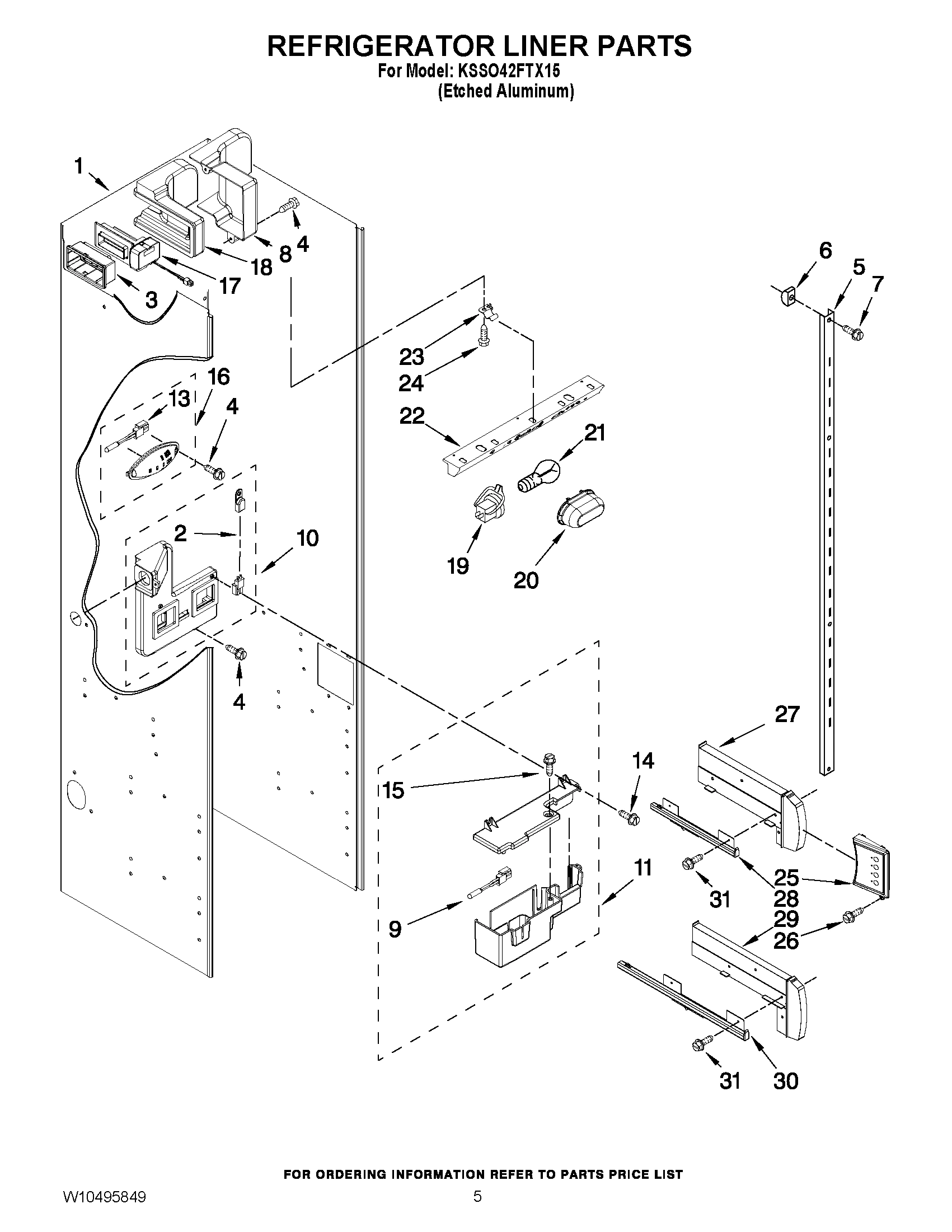 04 - REFRIGERATOR LINER PARTS