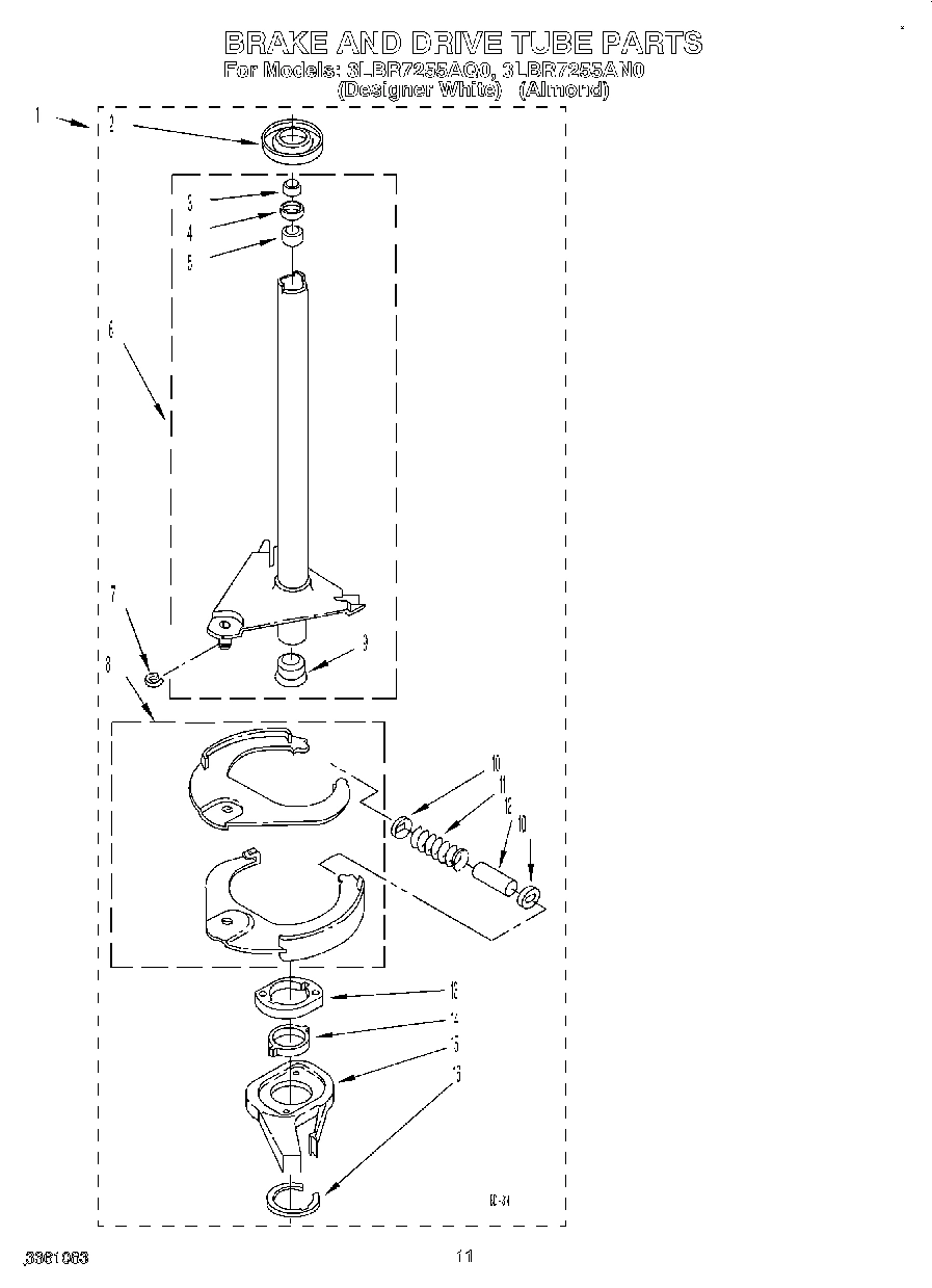 09 - BRAKE AND DRIVE TUBE