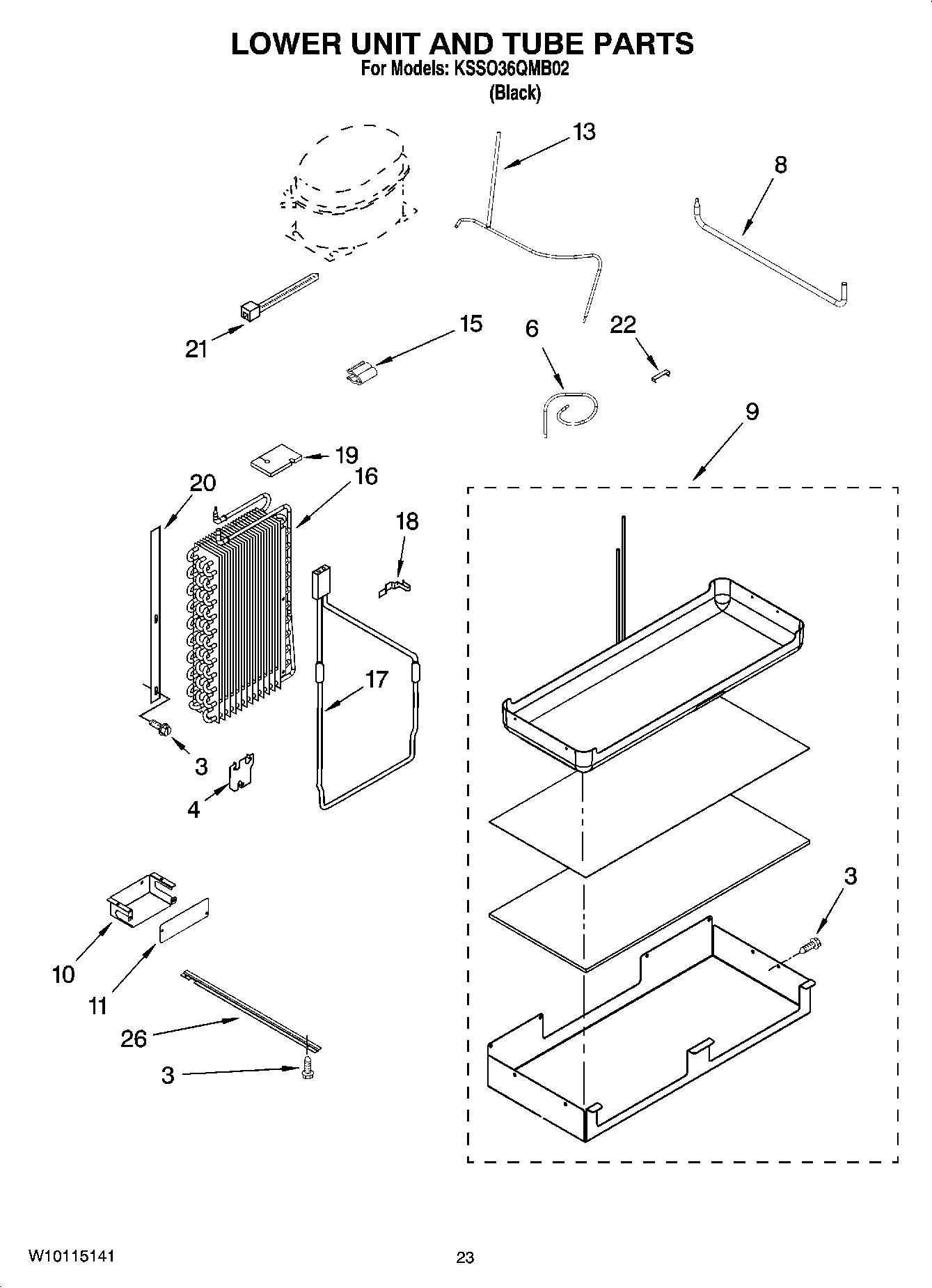 14 - LOWER UNIT AND TUBE PARTS
