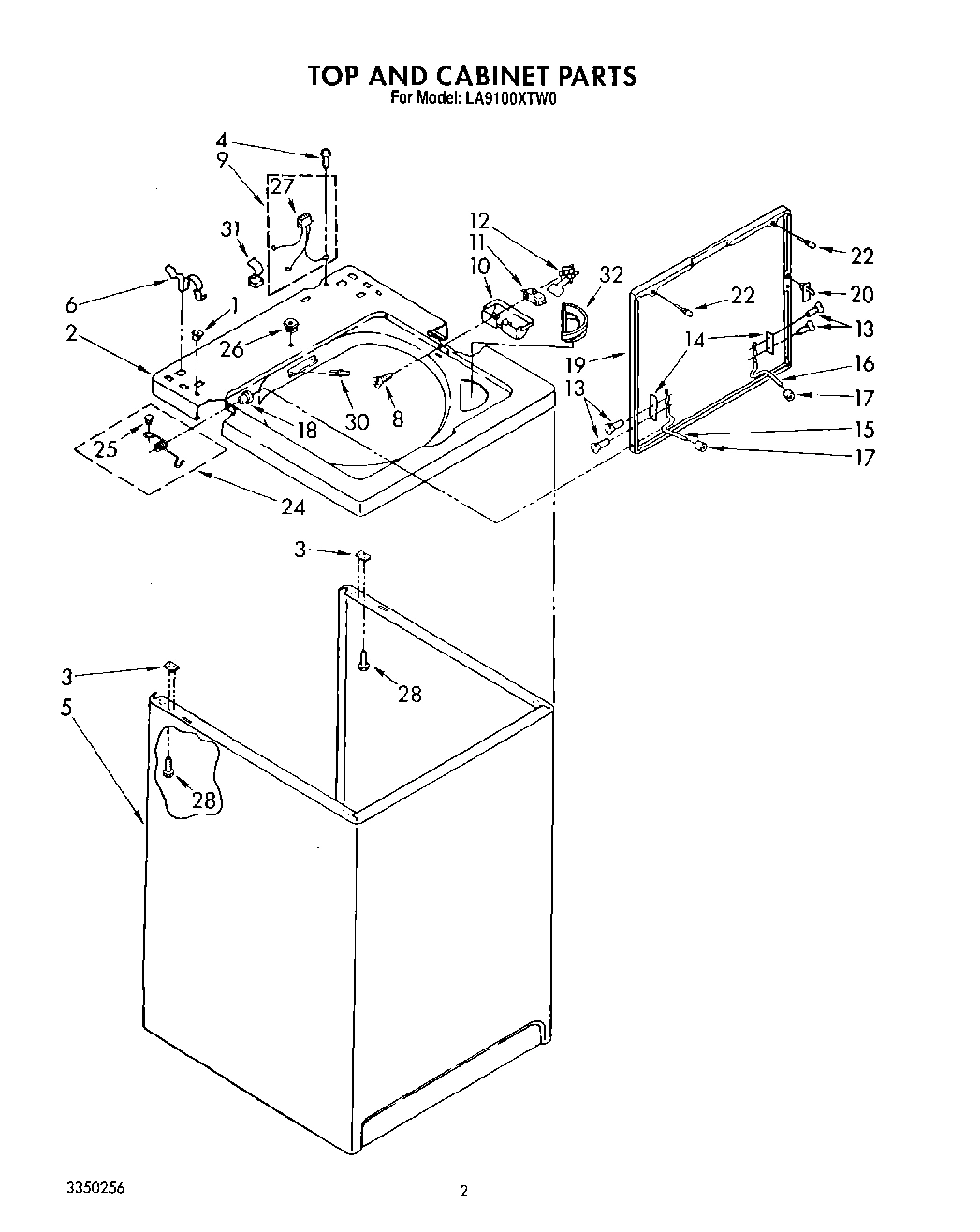 02 - TOP AND CABINET, LIT/OPTIONAL