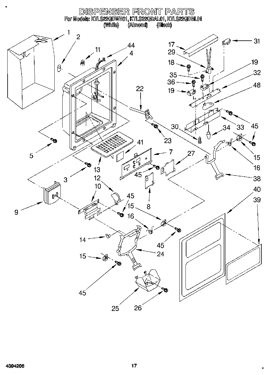 10 - DISPENSER FRONT, LIT/OPTIONAL