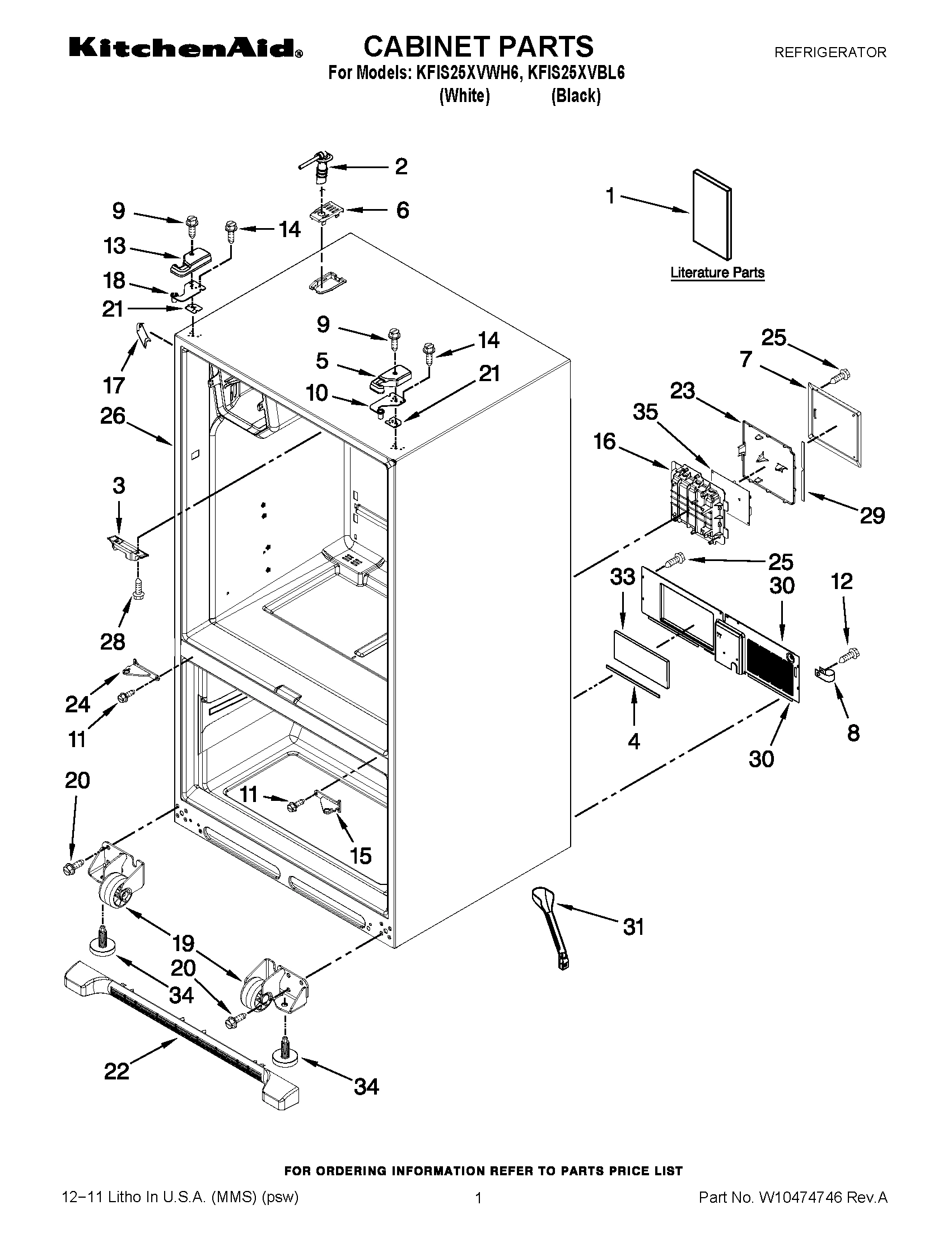 01 - CABINET PARTS
