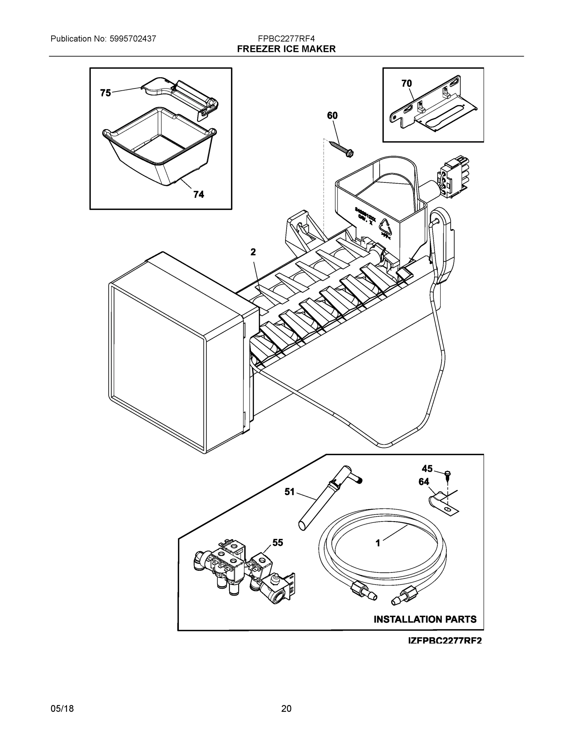 10 - FREEZER ICE MAKER
