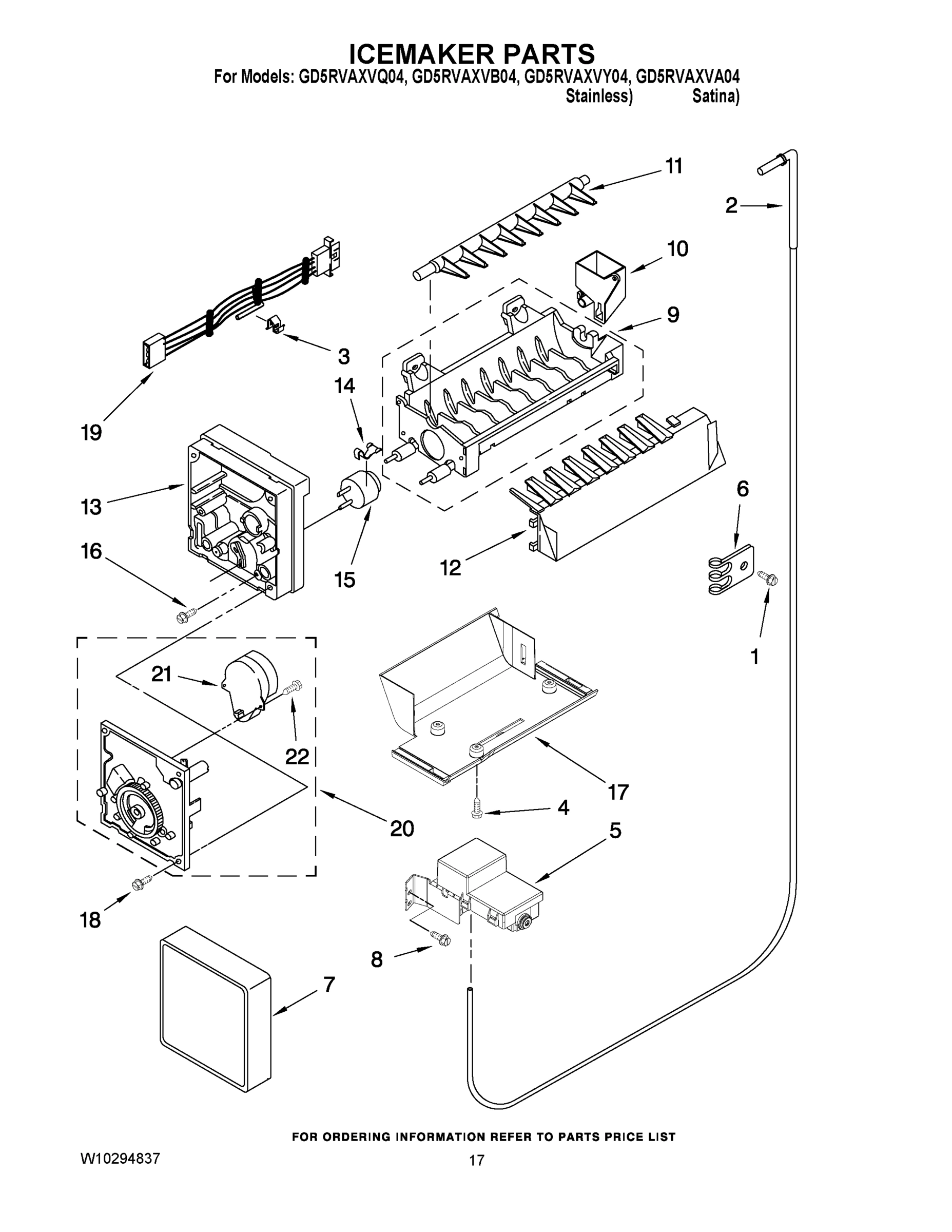 10 - ICEMAKER PARTS