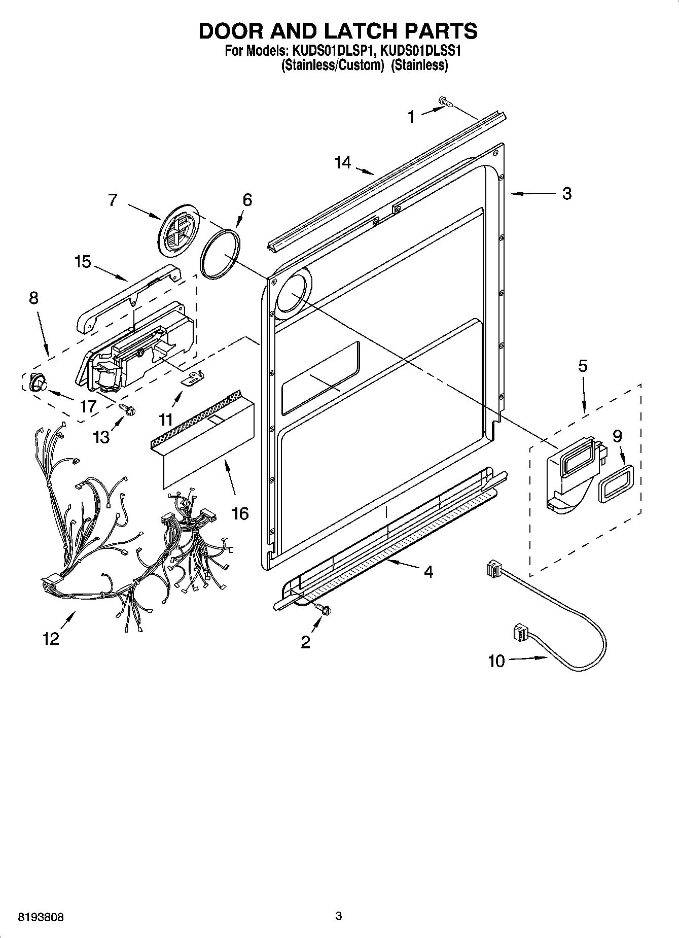 03 - DOOR AND LATCH PARTS
