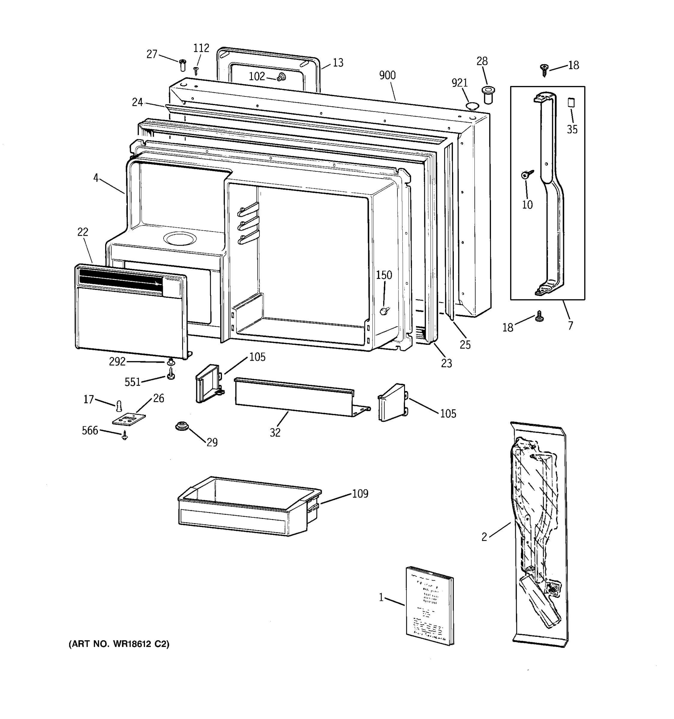 FREEZER DOOR