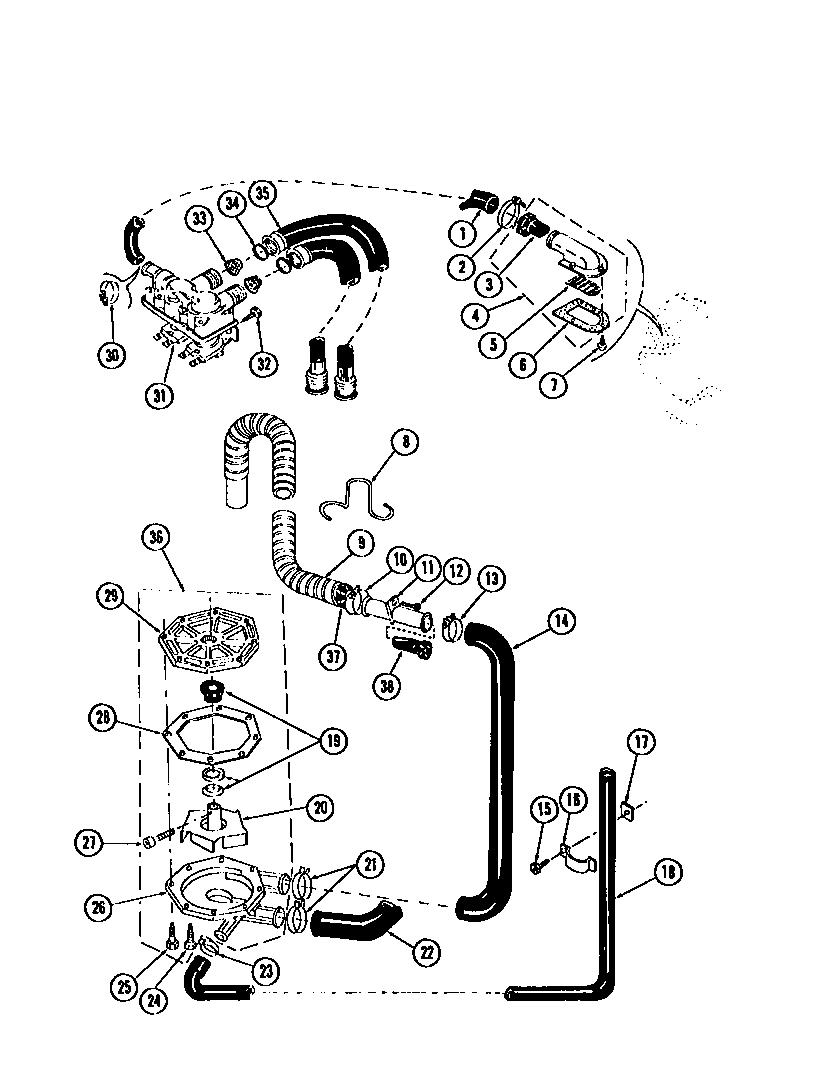 06 - PUMP, WATER VALVE, WATER INLET