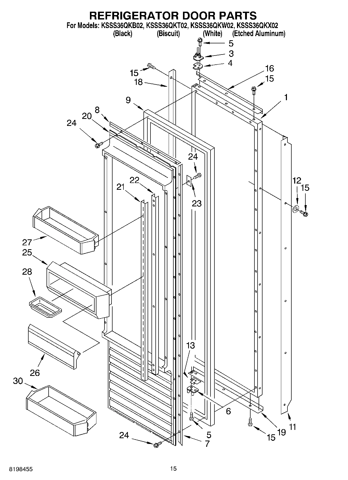 10 - REFRIGERATOR DOOR PARTS