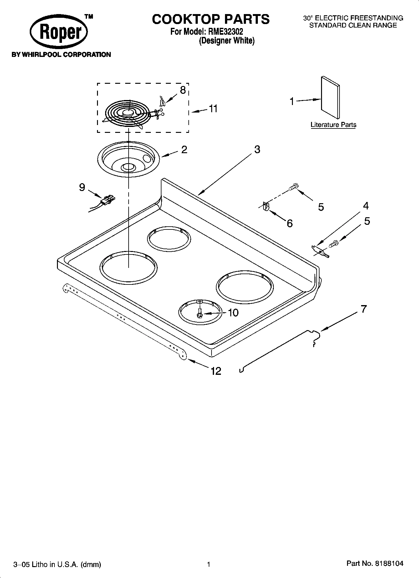 01 - COOKTOP PARTS