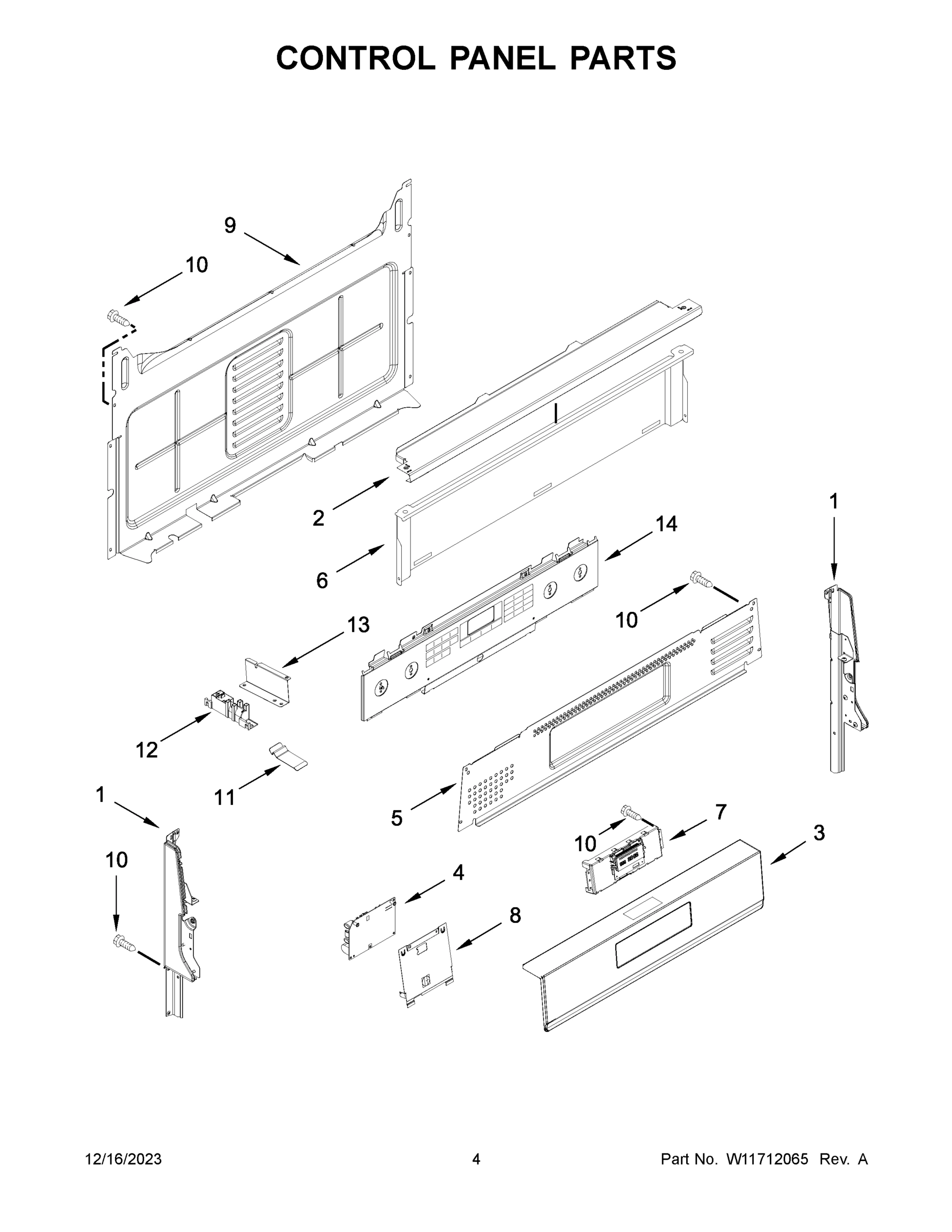 03 - CONTROL PANEL PARTS