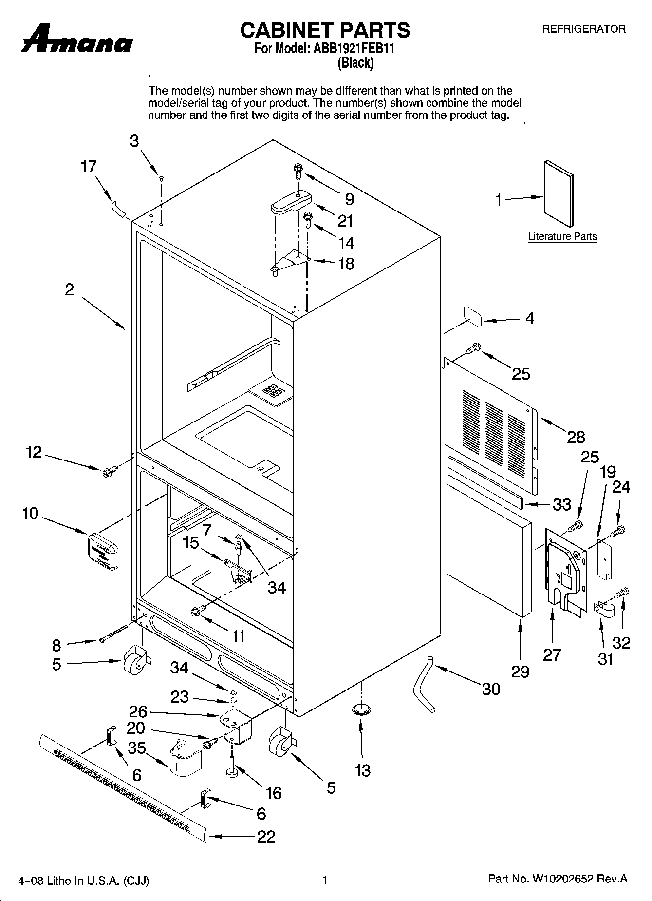 01 - CABINET PARTS