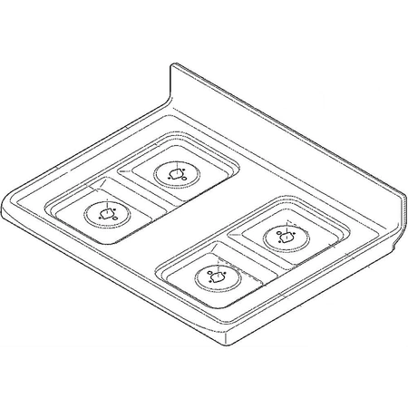 316610013 Frigidaire Range Maintop