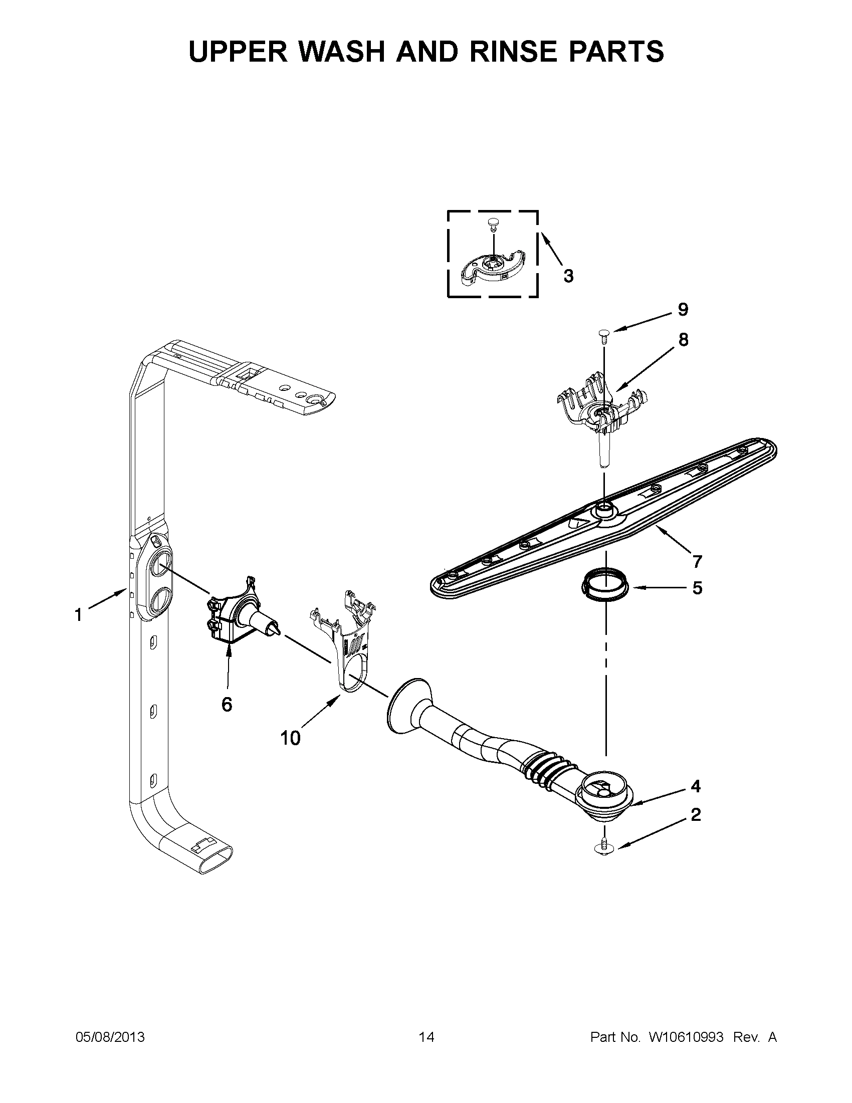 07 - UPPER WASH AND RINSE PARTS