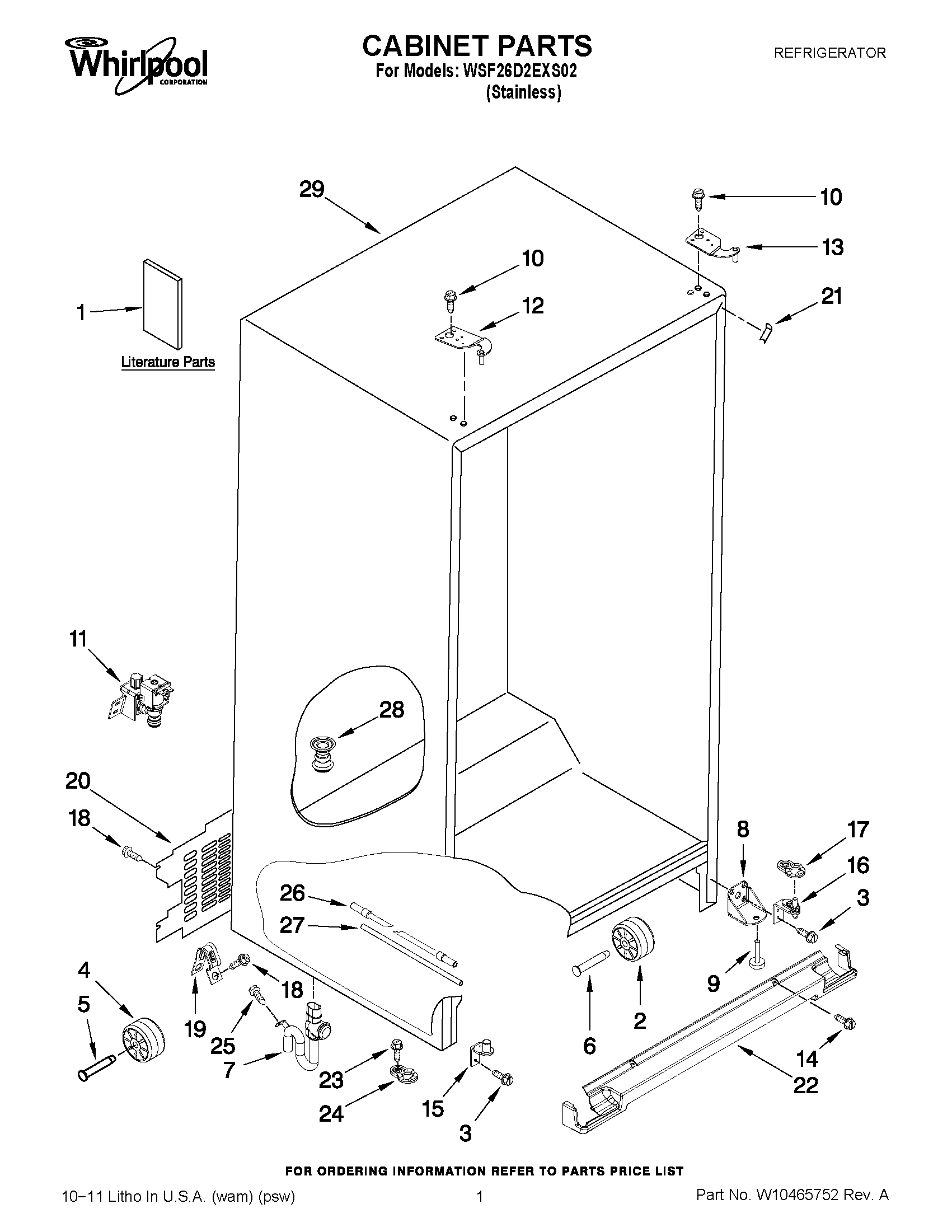 01 - CABINET PARTS