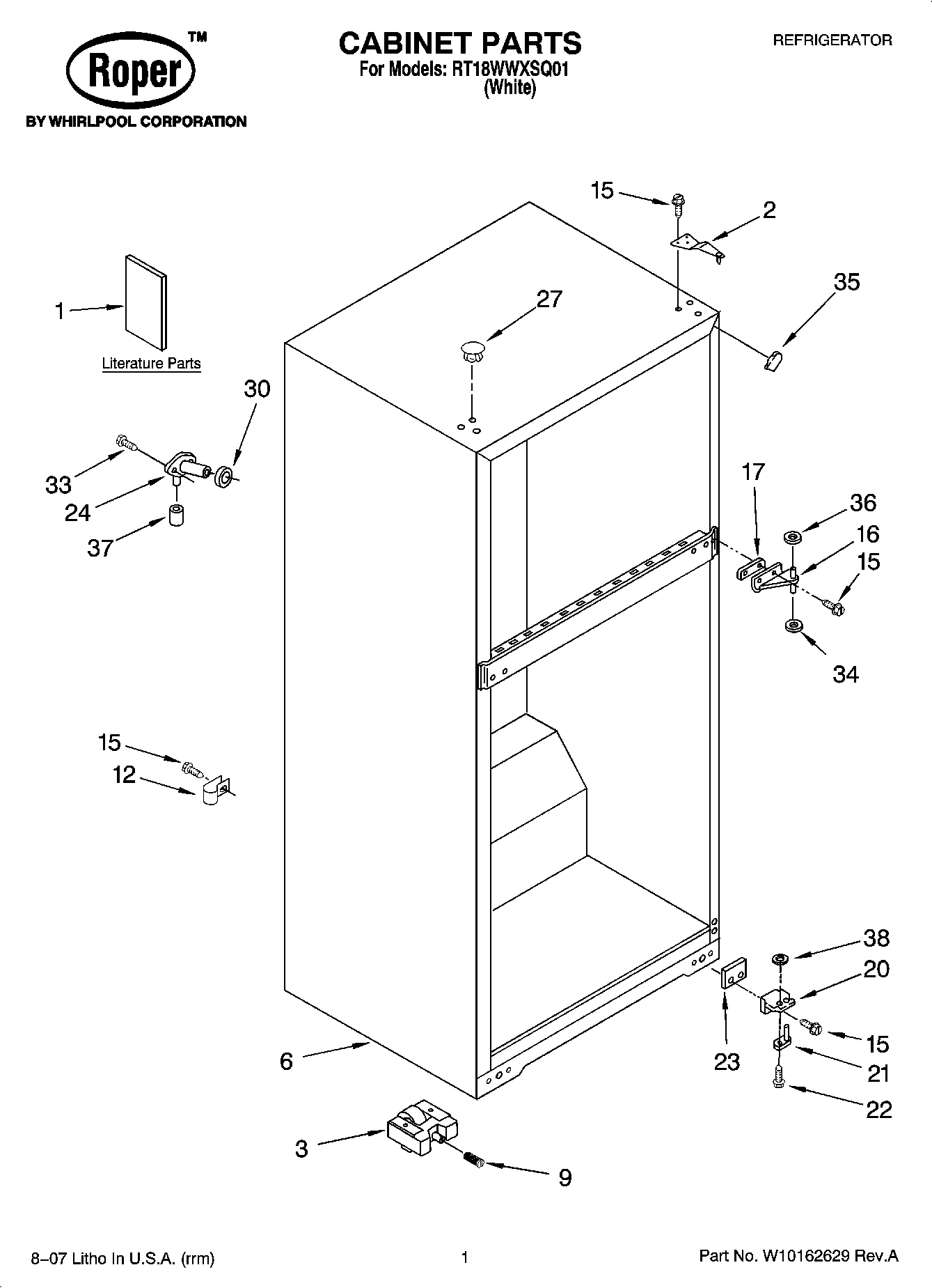01 - CABINET PARTS