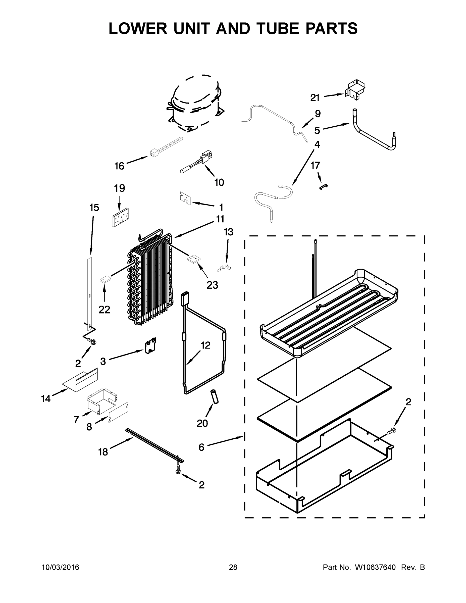 15 - LOWER UNIT AND TUBE PARTS