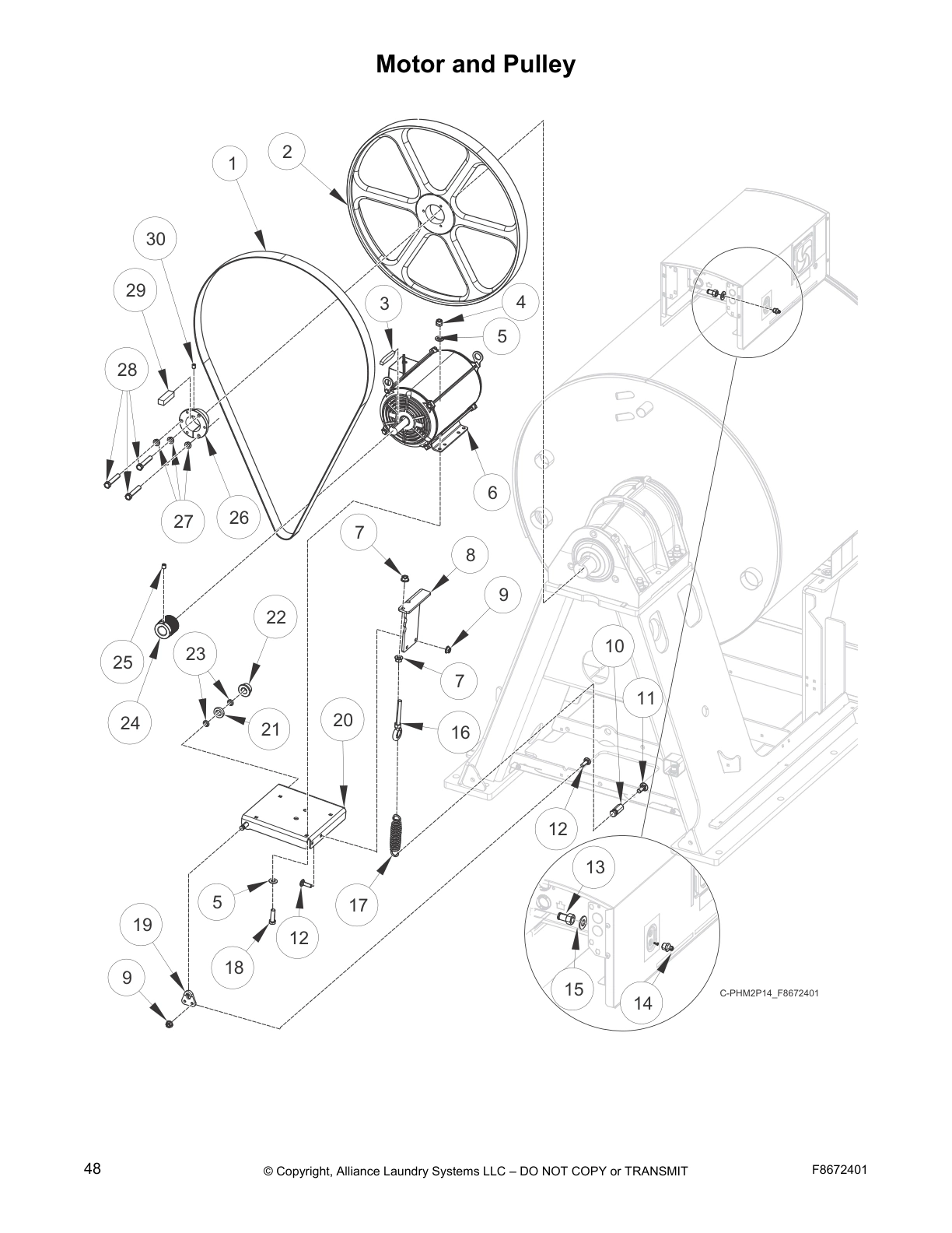 Motor and Pulley