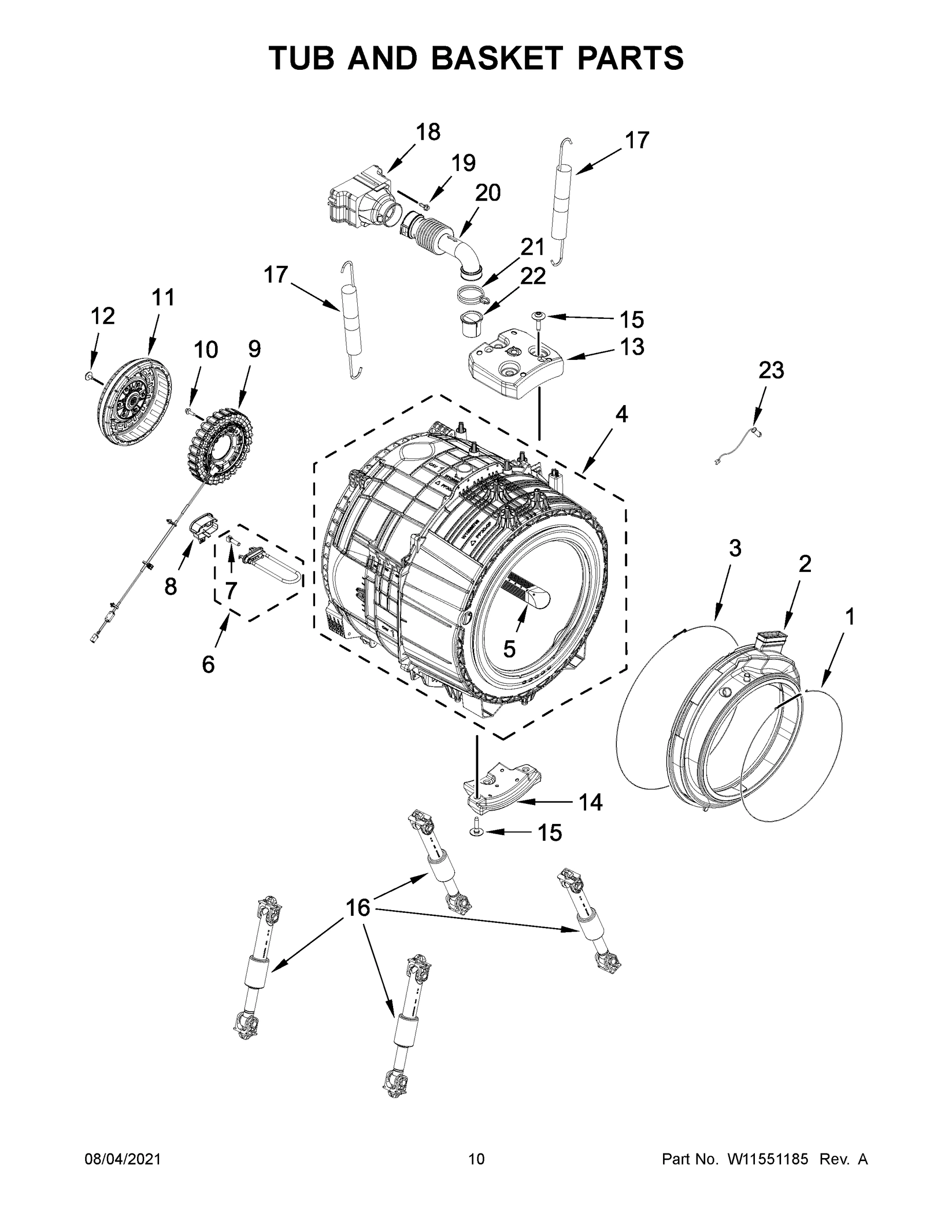 06 - TUB AND BASKET PARTS