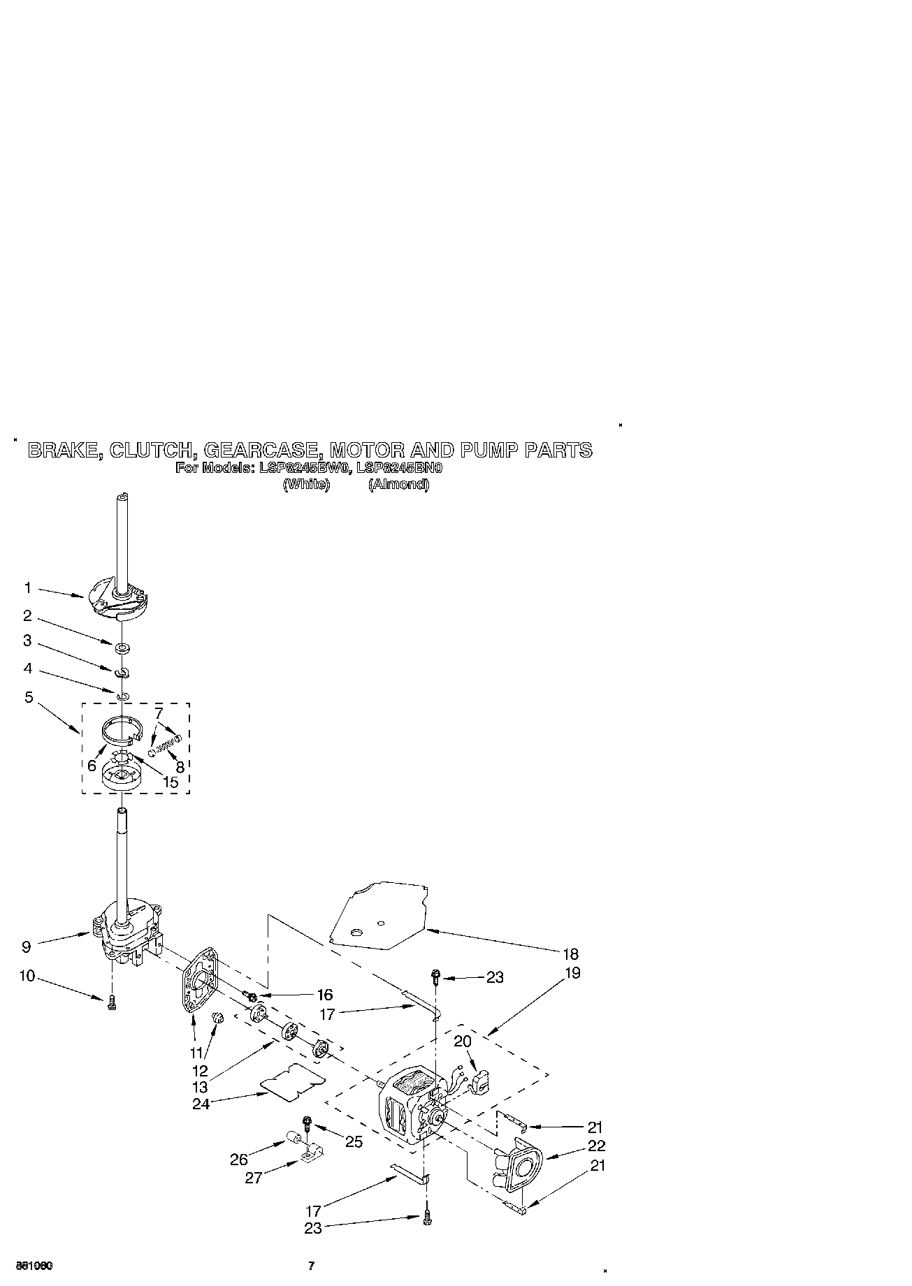 05 - BRAKE, CLUTCH, GEARCASE, MOTOR & PUMP
