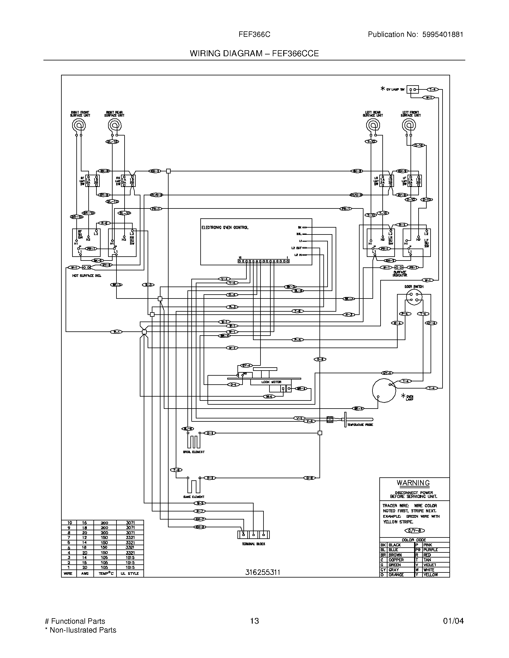 13 - WIRING DIAGRAM