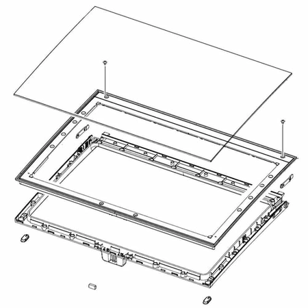 DC97-20004B Samsung Assembly Dual Washer Lid