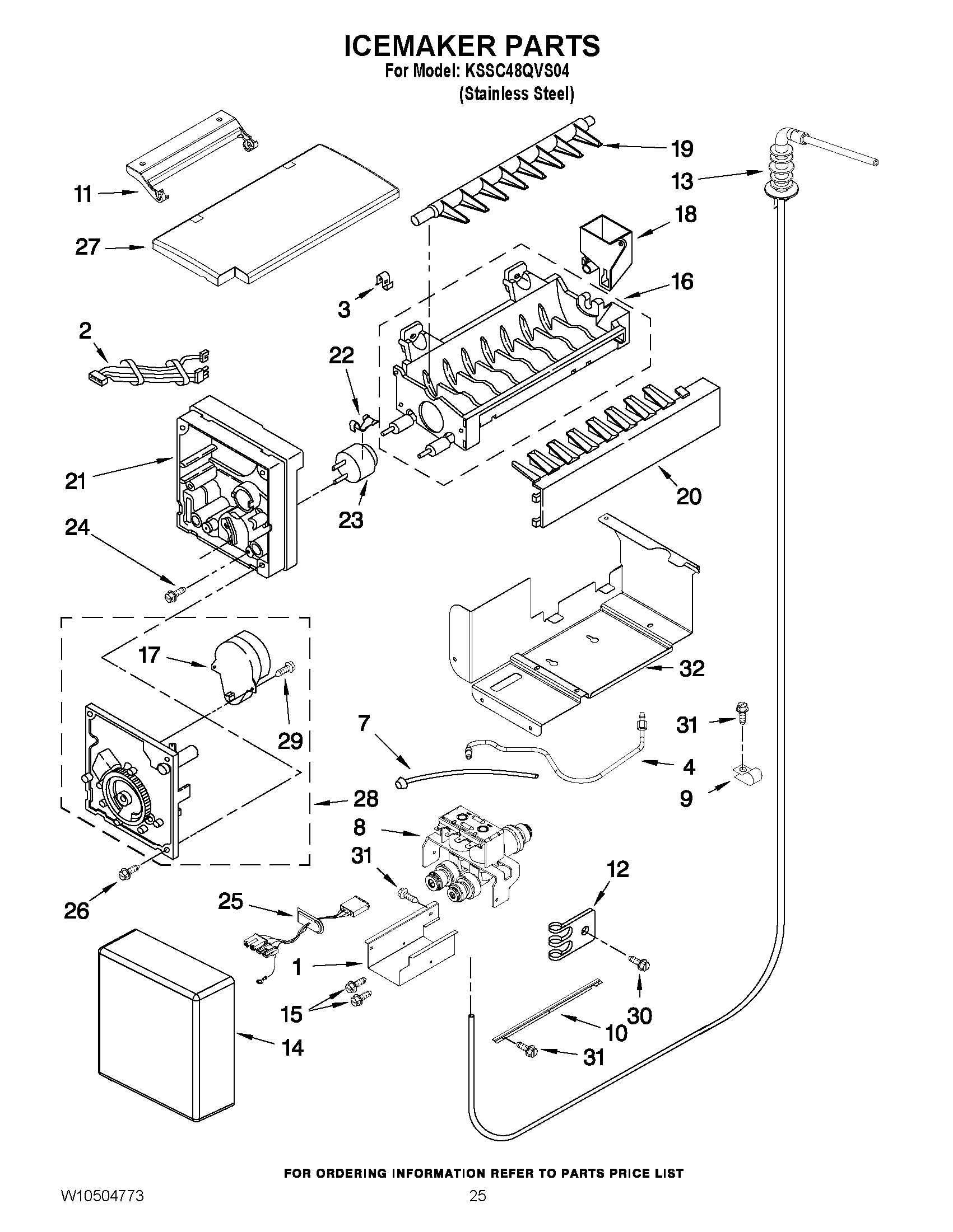 15 - ICEMAKER PARTS
