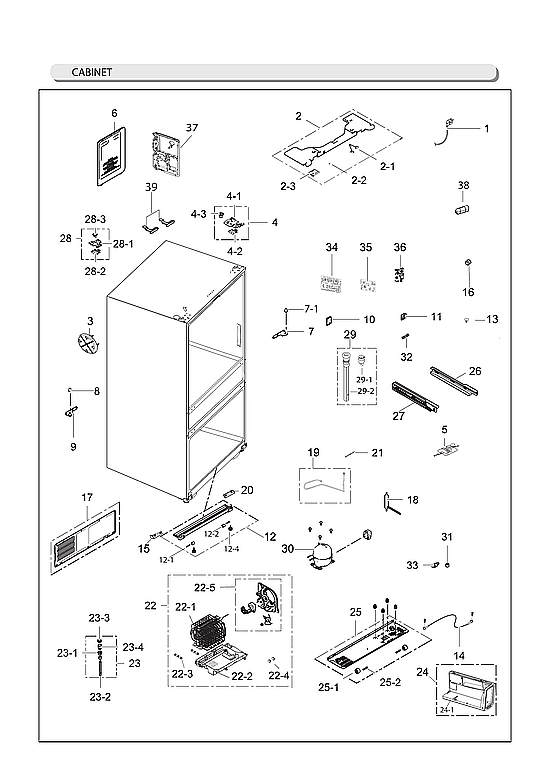CABINET PARTS