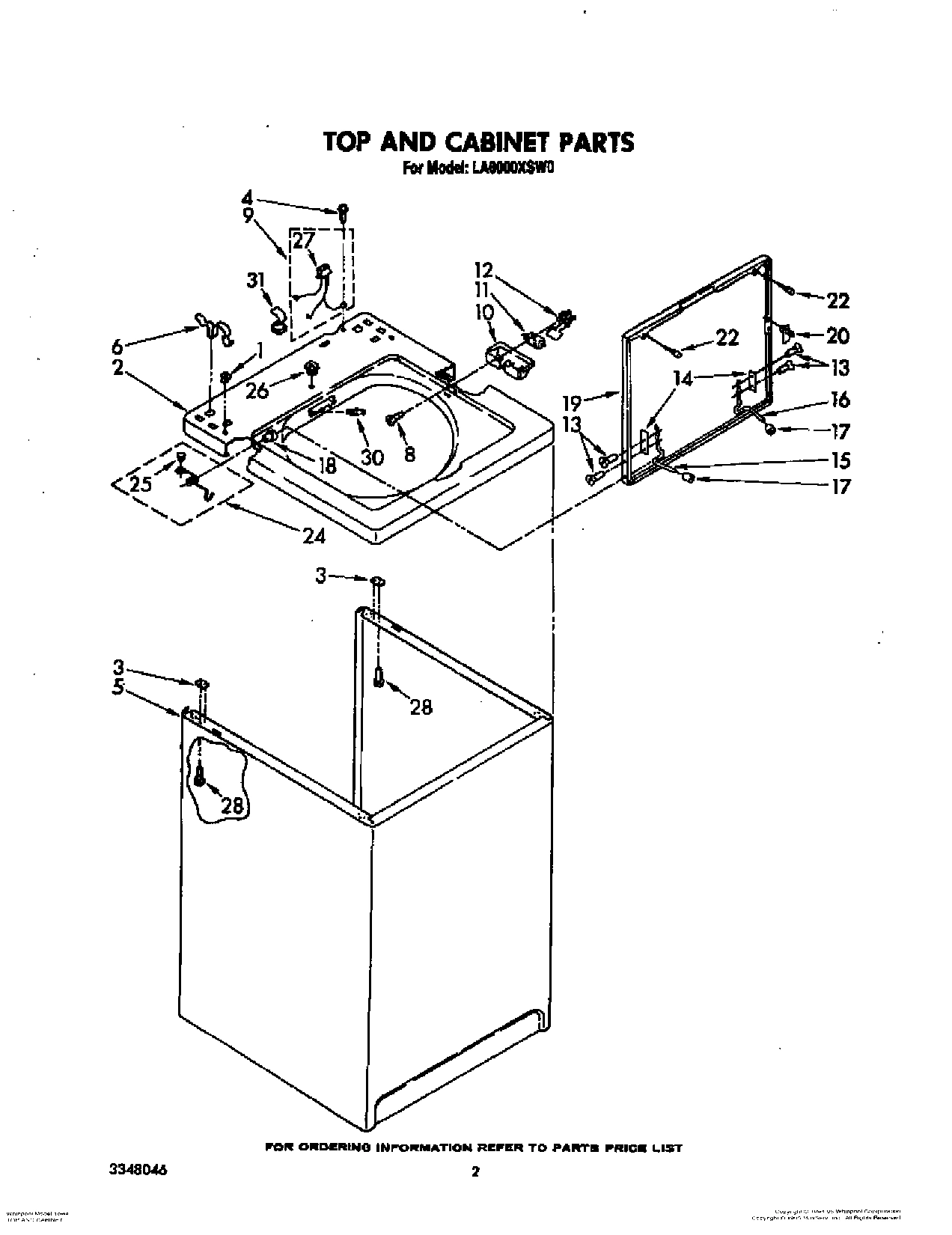 02 - TOP AND CABINET, LITERATURE AND OPTIONAL