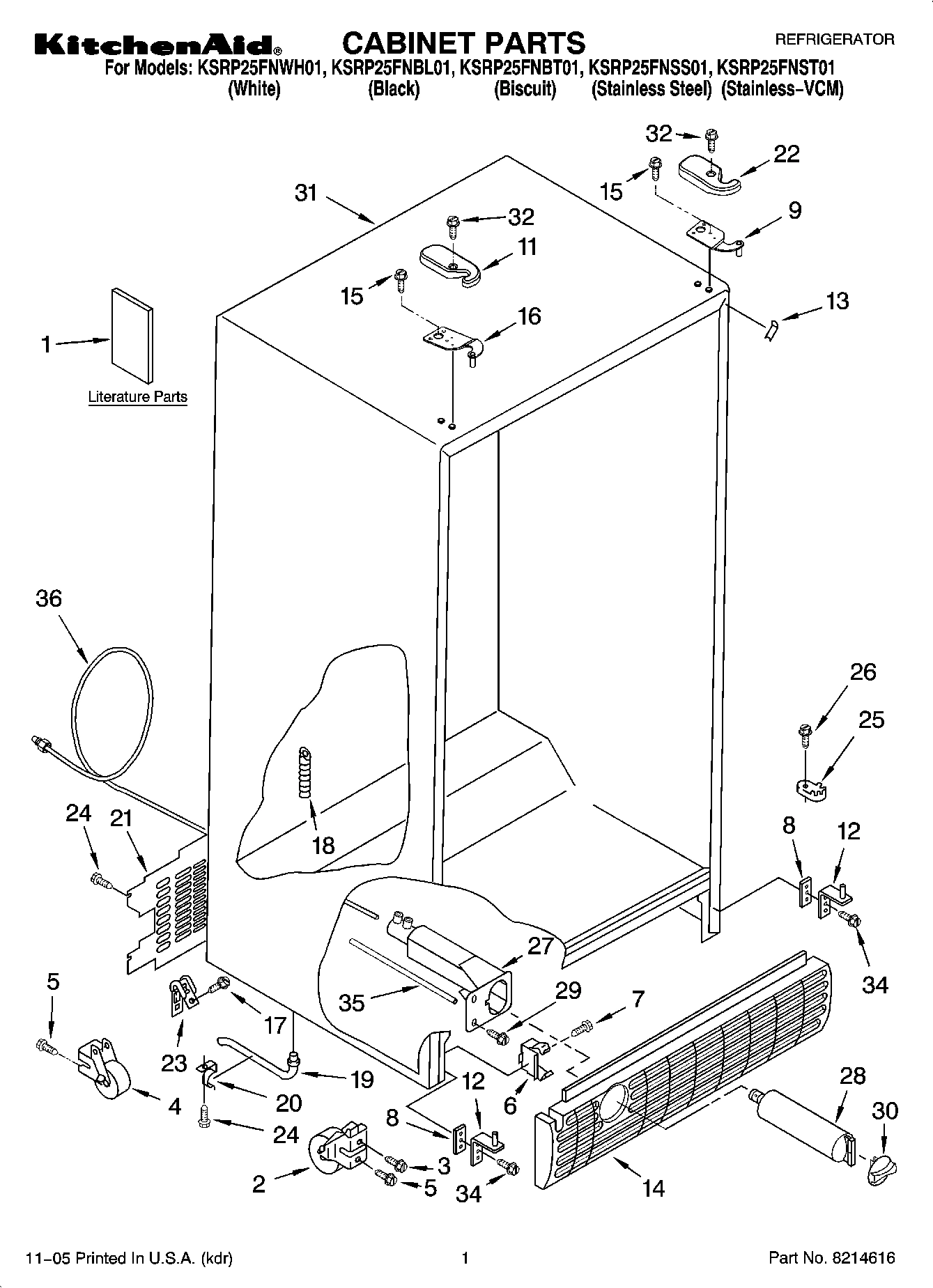 01 - CABINET PARTS