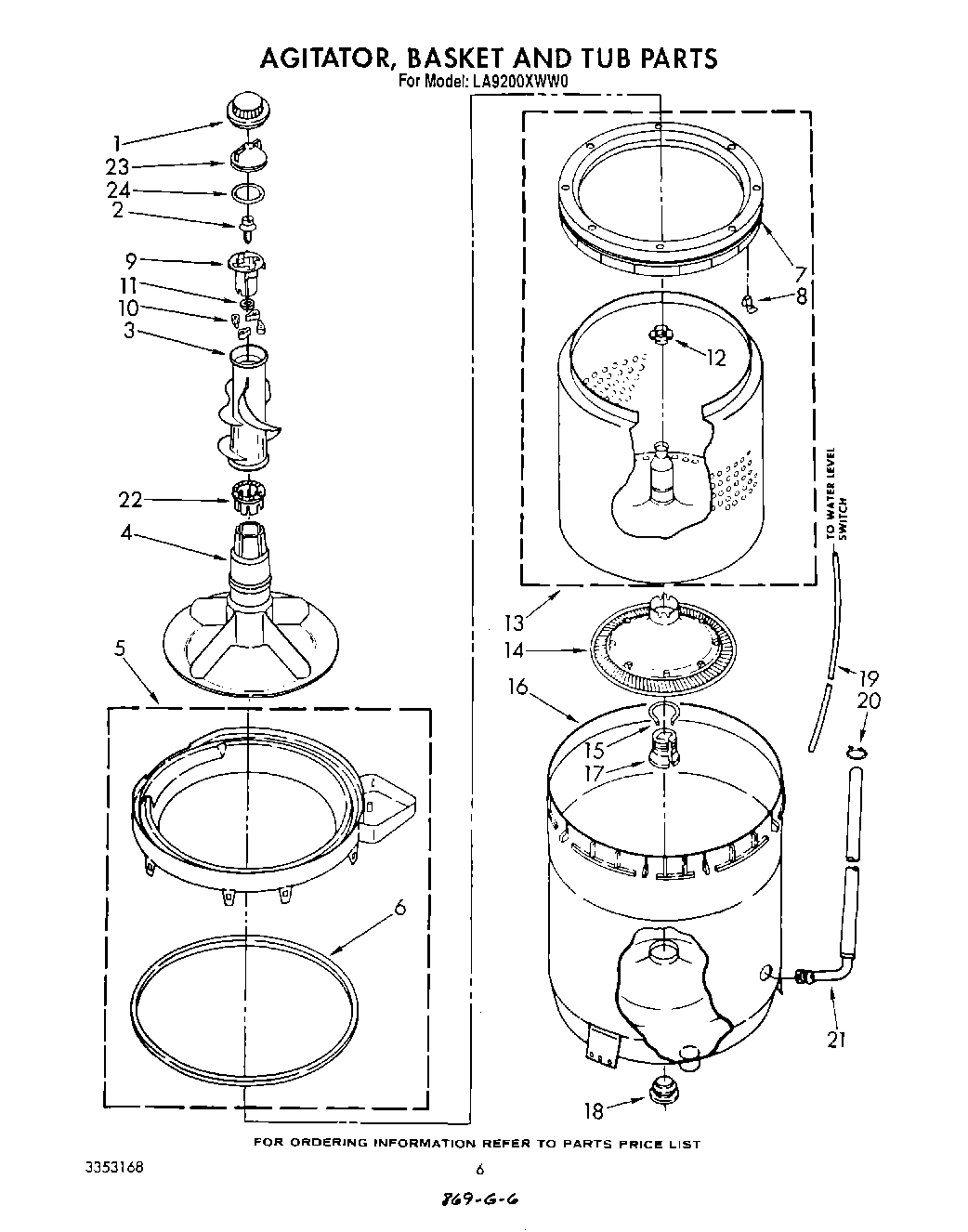 04 - AGITATOR, BASKET AND TUB